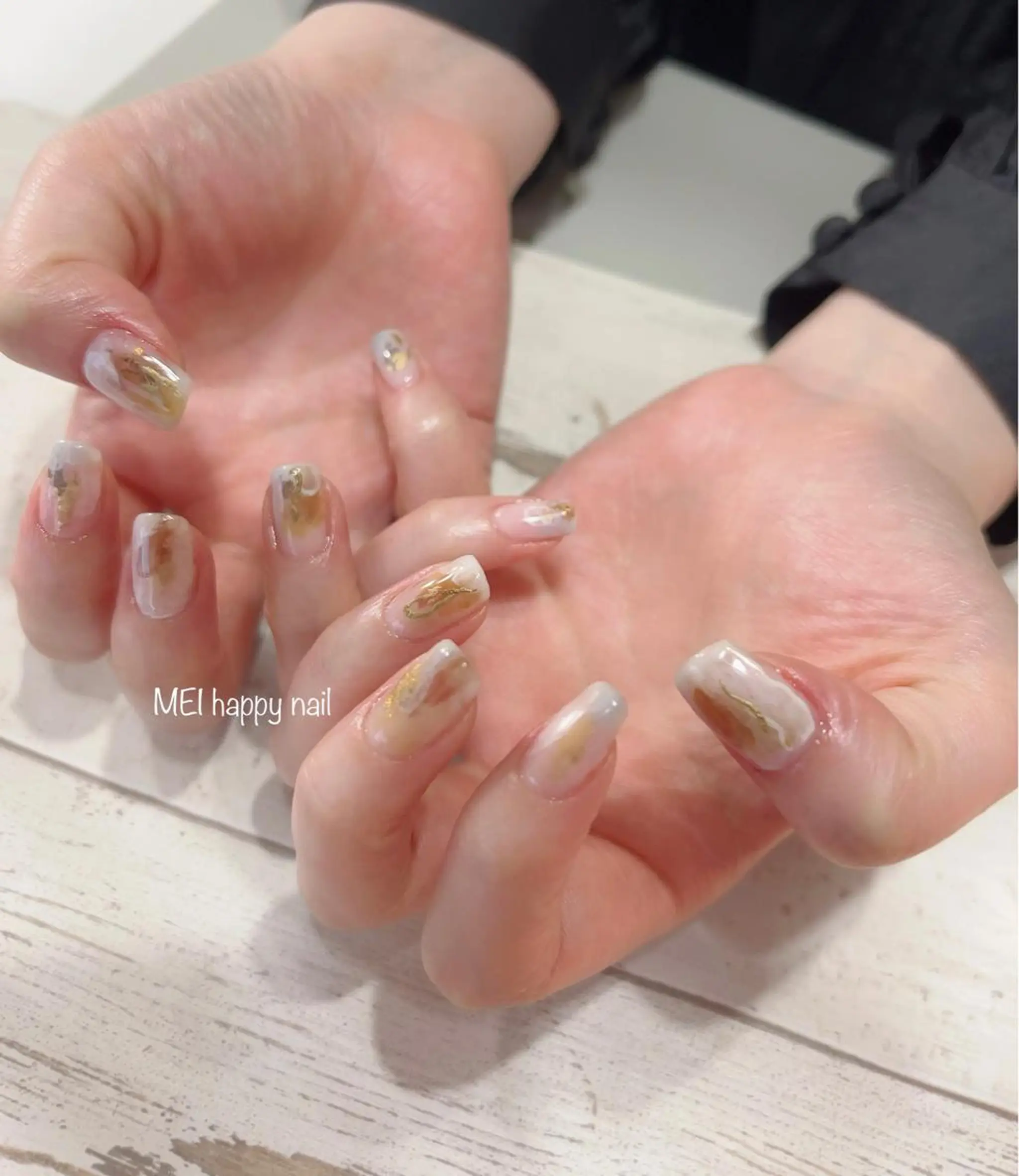 ネイル ニュアンスネイル 北浦和 自爪育成ケアのネイルデザイン