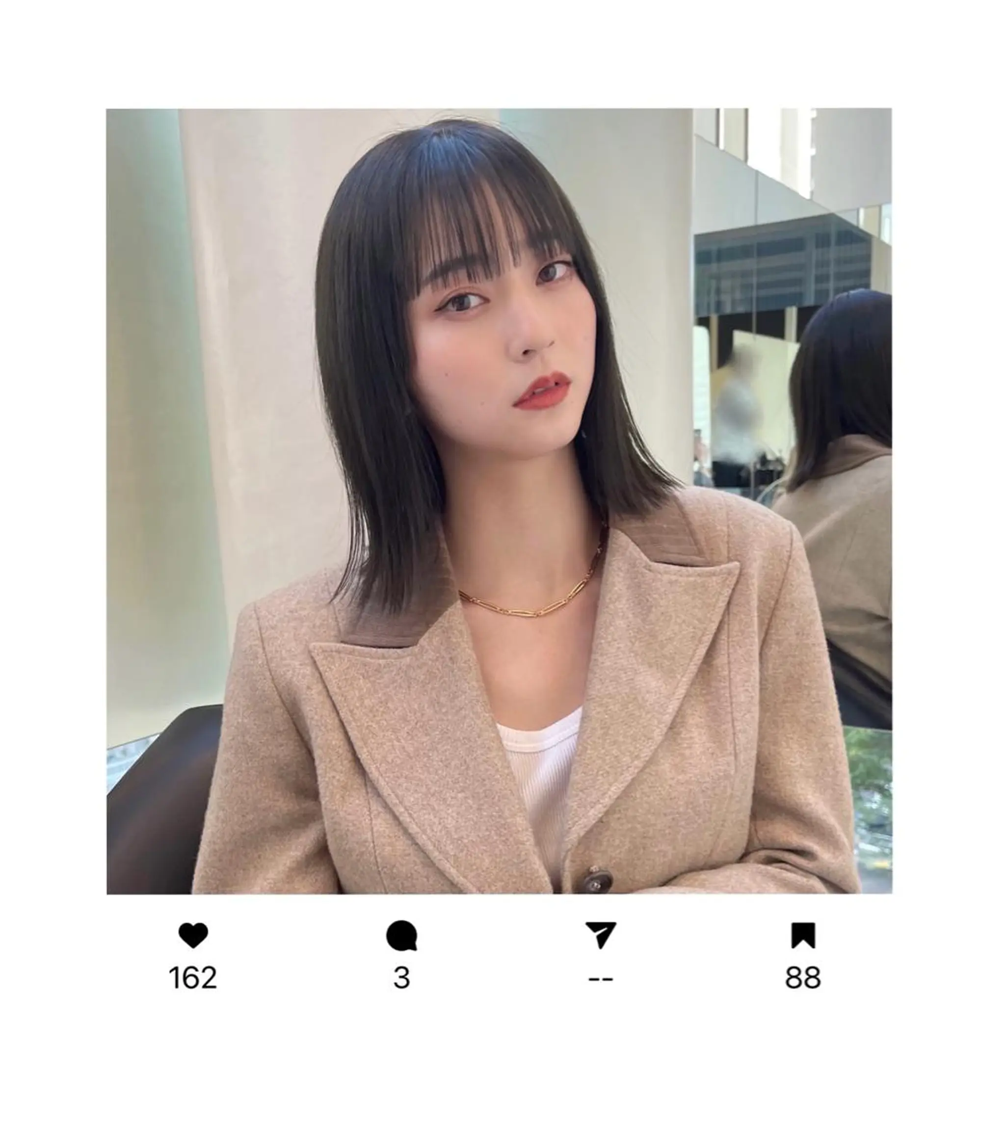 ミディアム カラー グレージュ オリーブグレージュ オリーブグレー 悩みを解決💫似合せ RENのヘアスタイル