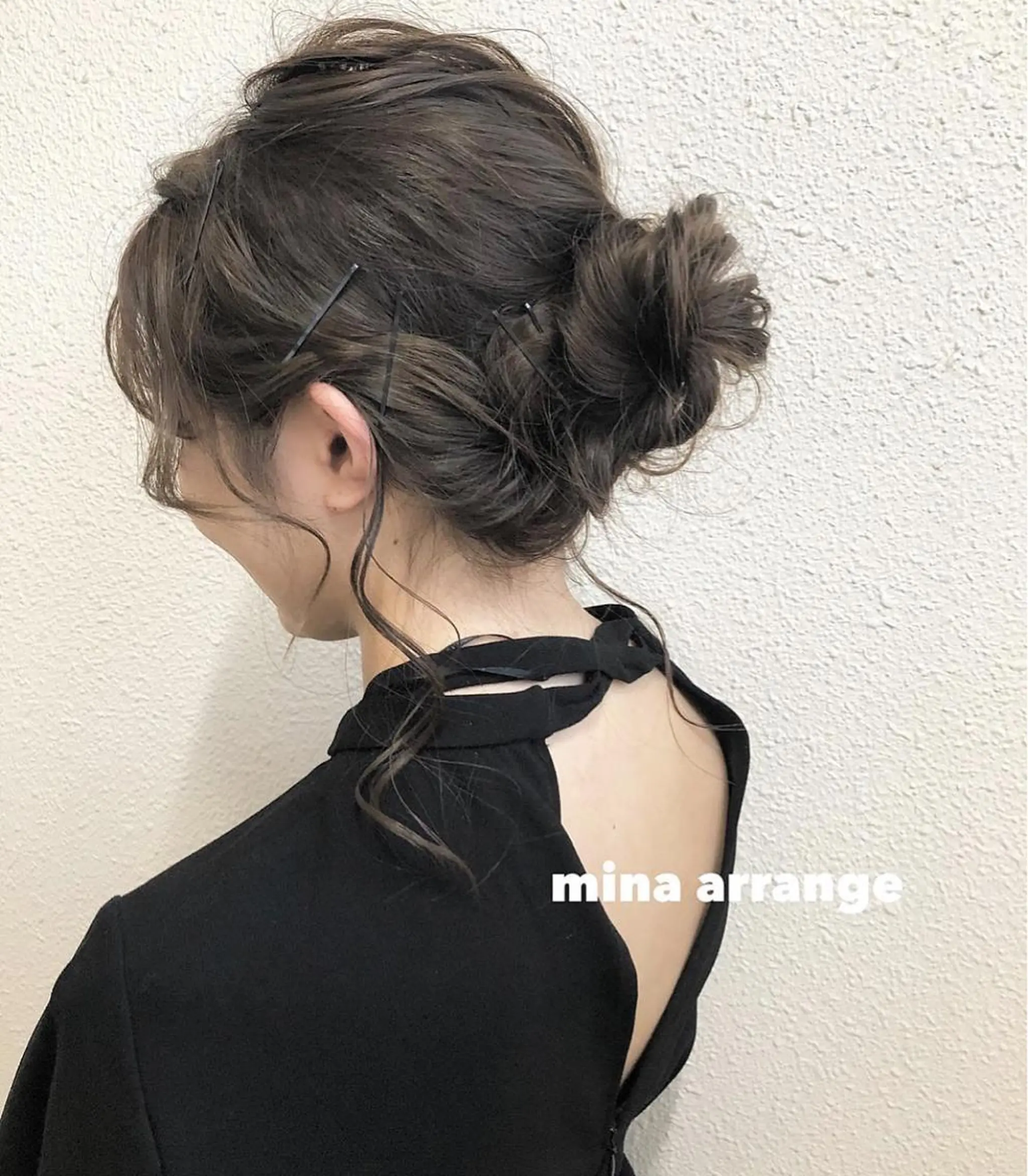 セミロング カラー ヘアカラー トリートメント ヘアセット ツキノキ ミナのヘアスタイル