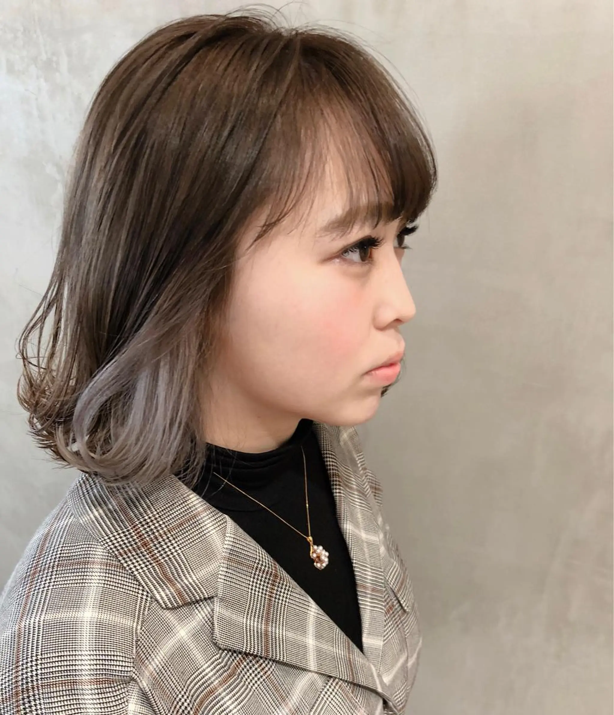 ショート カラー パープルカラー カット ヘアカラー トリートメント 大西 直人のヘアスタイル