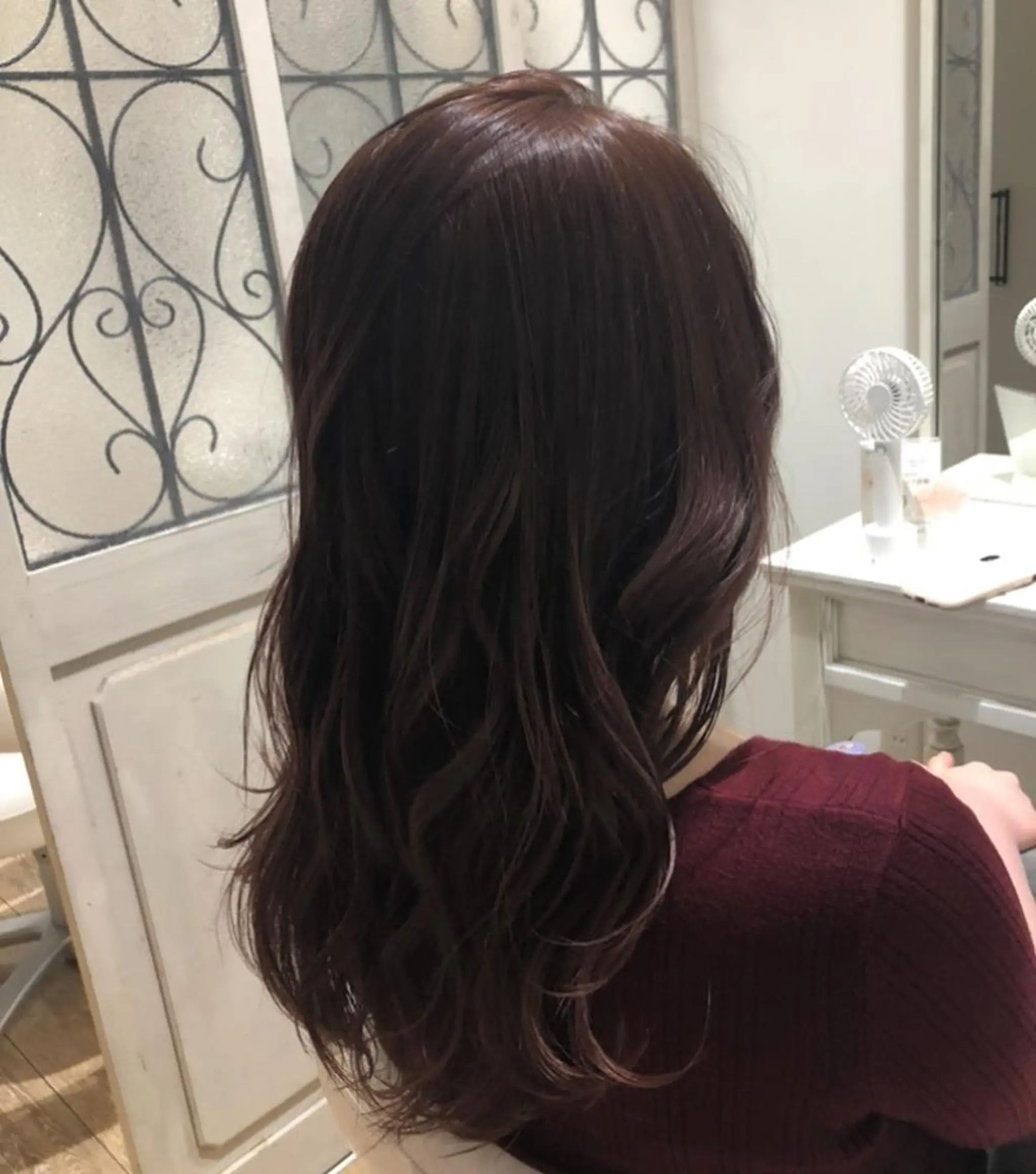 セミロング カラー ヘアアレンジ ブラウンカラー オレンジ テラコッタ ✨🌿大人可愛い愛さ れhair🌿✨松本のヘアスタイル