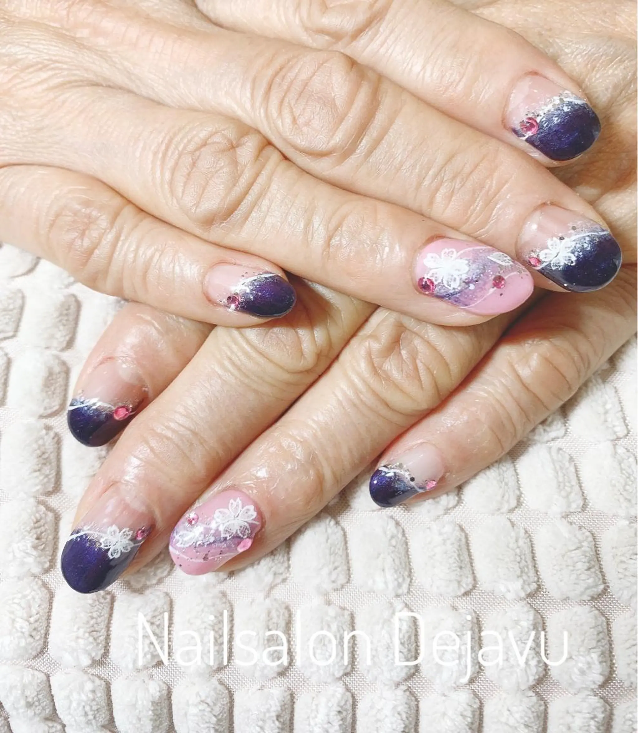 ネイル アートネイル 桜ネイル 春ネイル Nail salon Dejavu 🌿のネイルデザイン