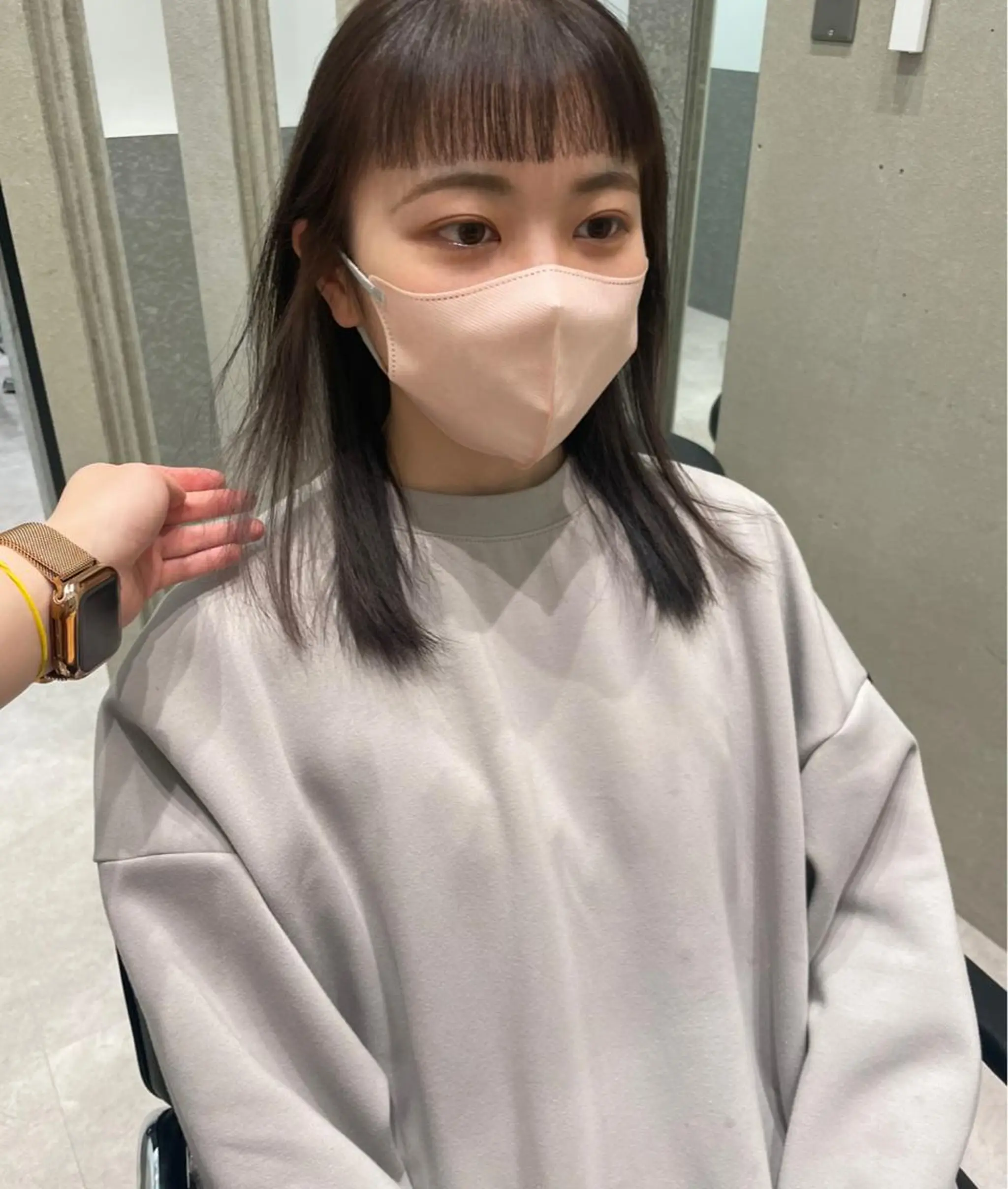 ミディアム オン眉 東京の技術を 京都で✂︎🕊️💖のヘアスタイル