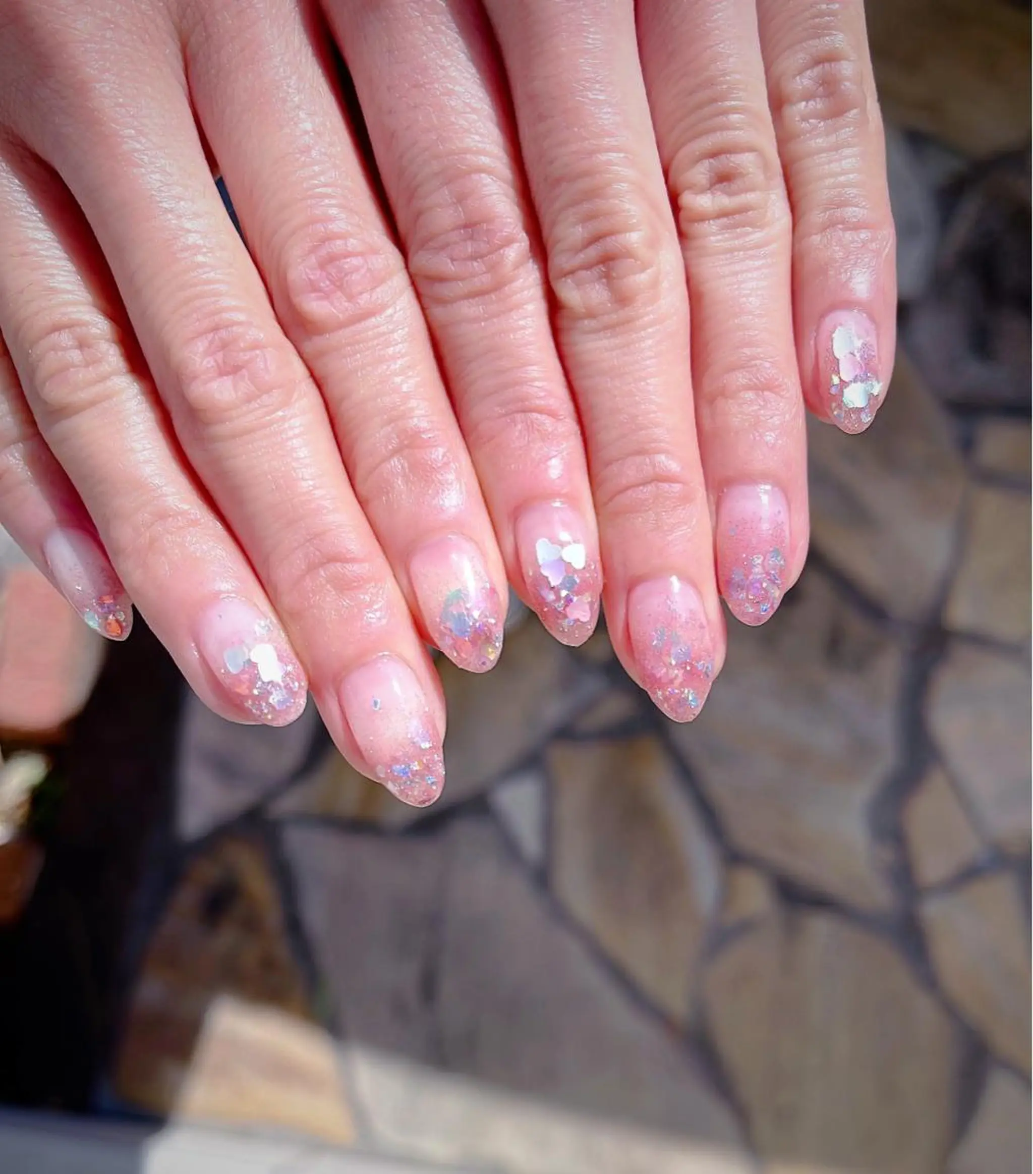 ミディアム めぐみのネイルサロン スタッフ練習のネイルデザイン