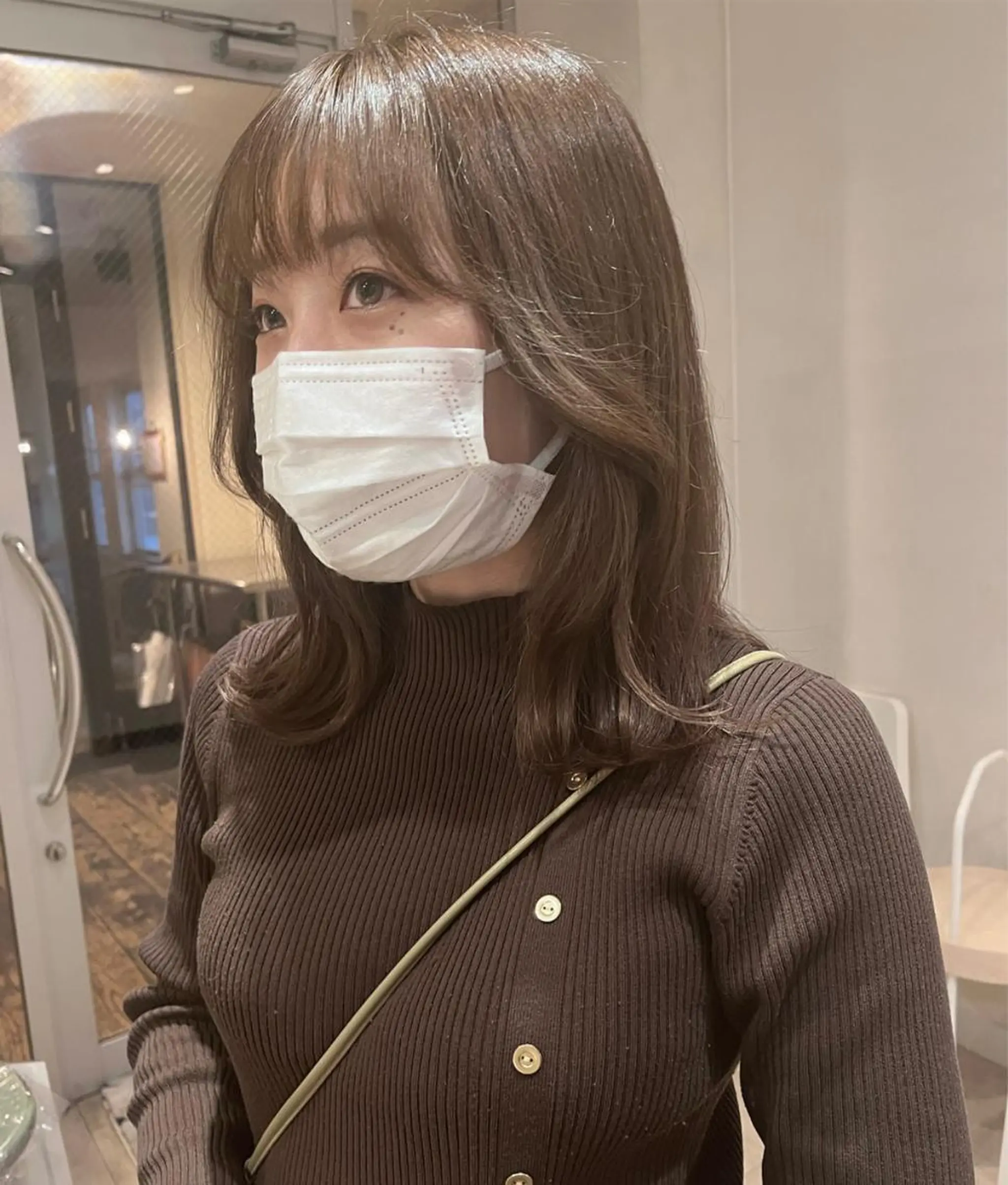 セミロング カラー nakahara madokaのヘアスタイル