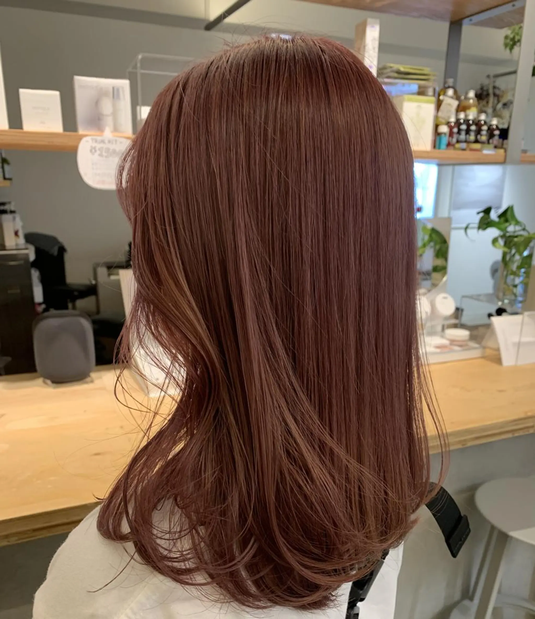 セミロング ピンクブラウン ☁️ささきゆや ☁️のヘアスタイル