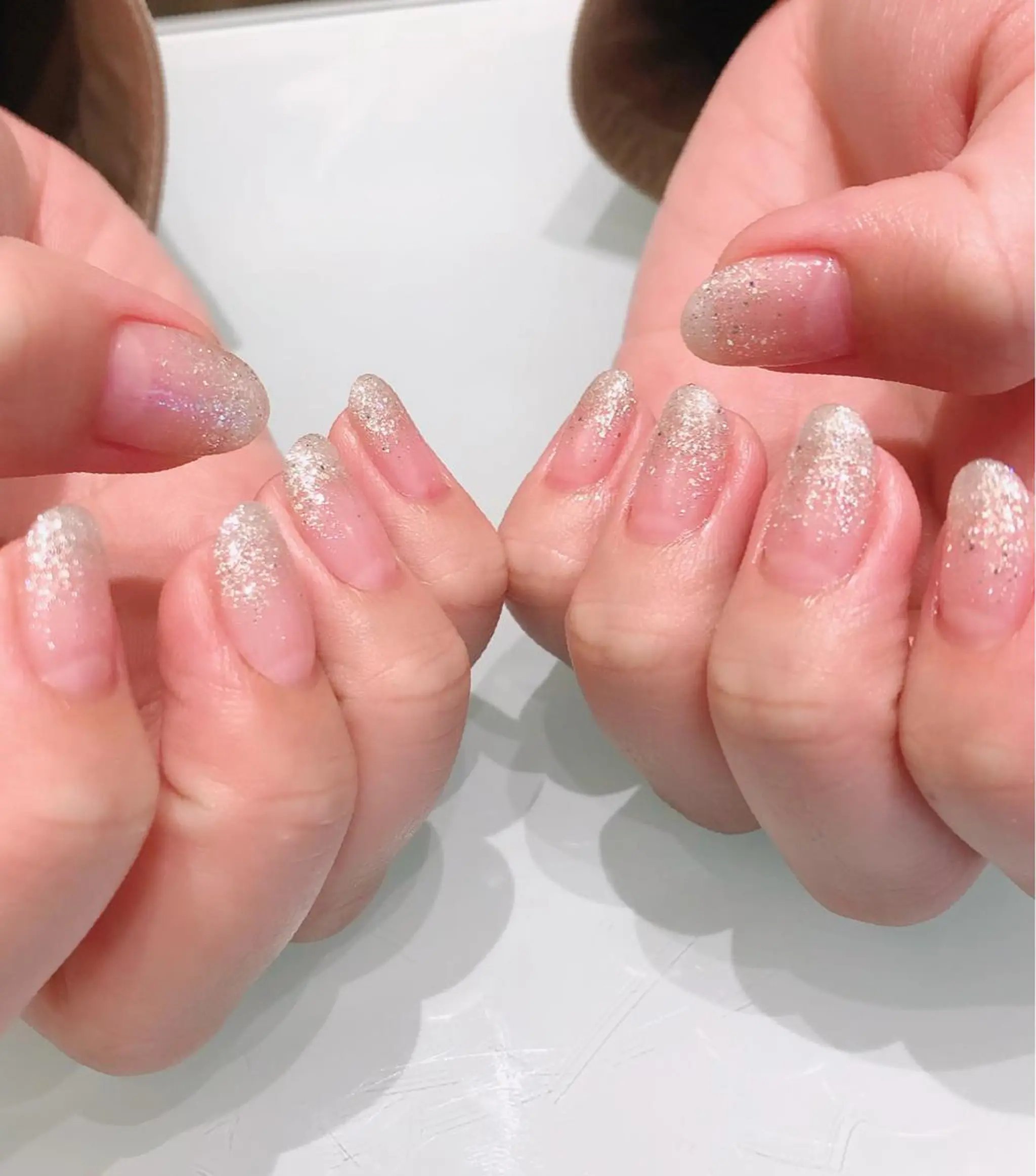 ネイル キラキラネイル ラメ(グリッター) ラメグラデーション 西日暮里駅徒歩1分/ NAIL106Gのネイルデザイン