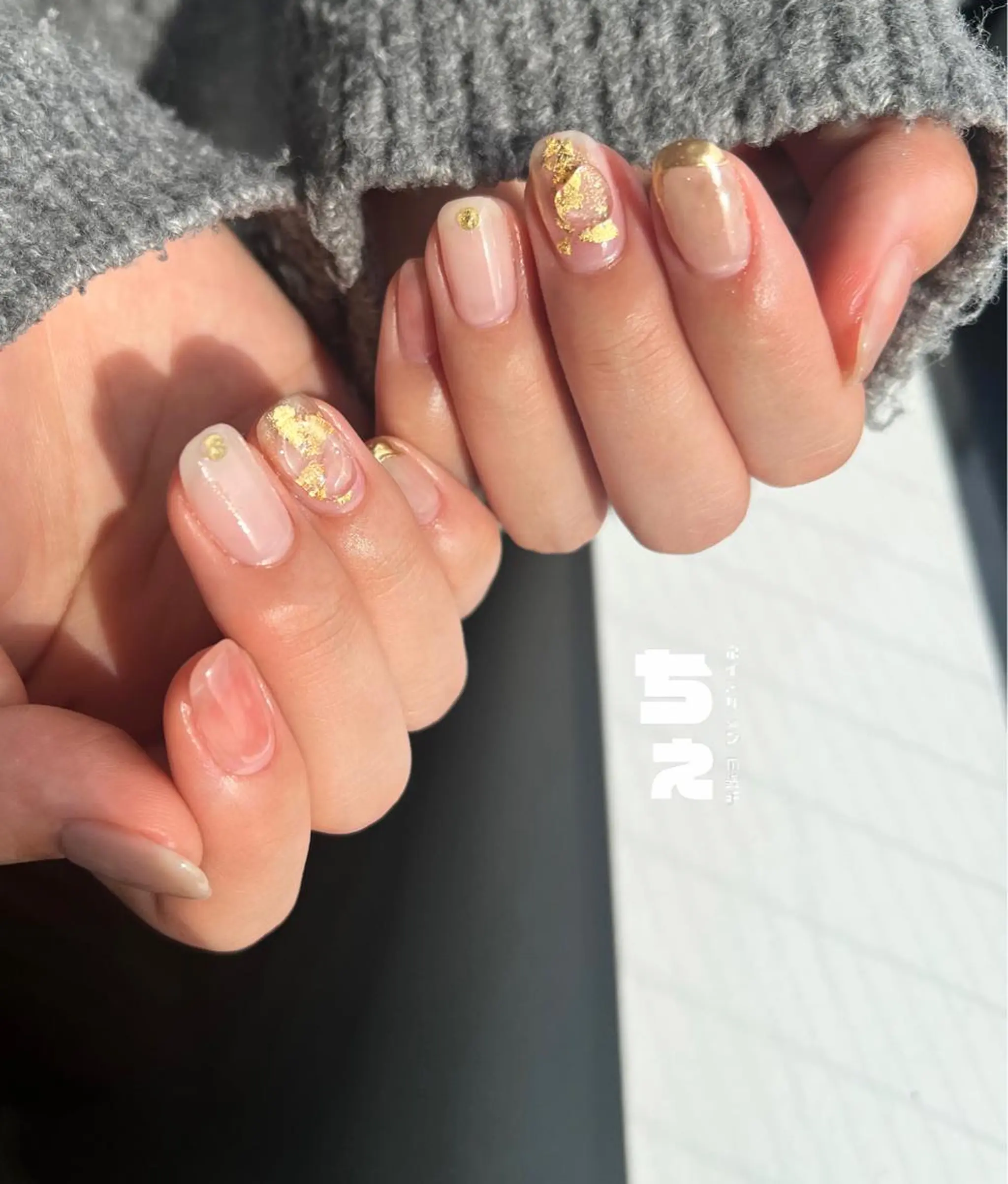 ネイル ニュアンスネイル シンプルネイル ハンドネイル nail salon CHEのネイルデザイン
