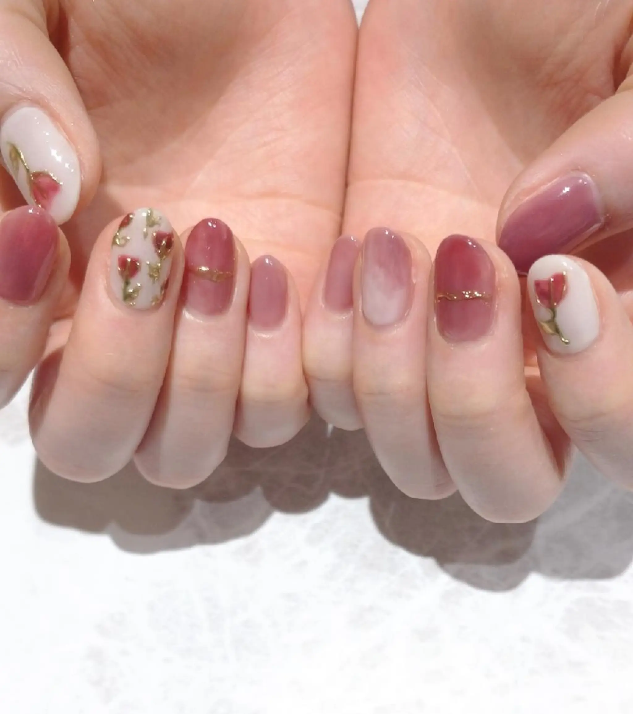 ネイル アートネイル ハンドネイル 會田 瑠衣のネイルデザイン