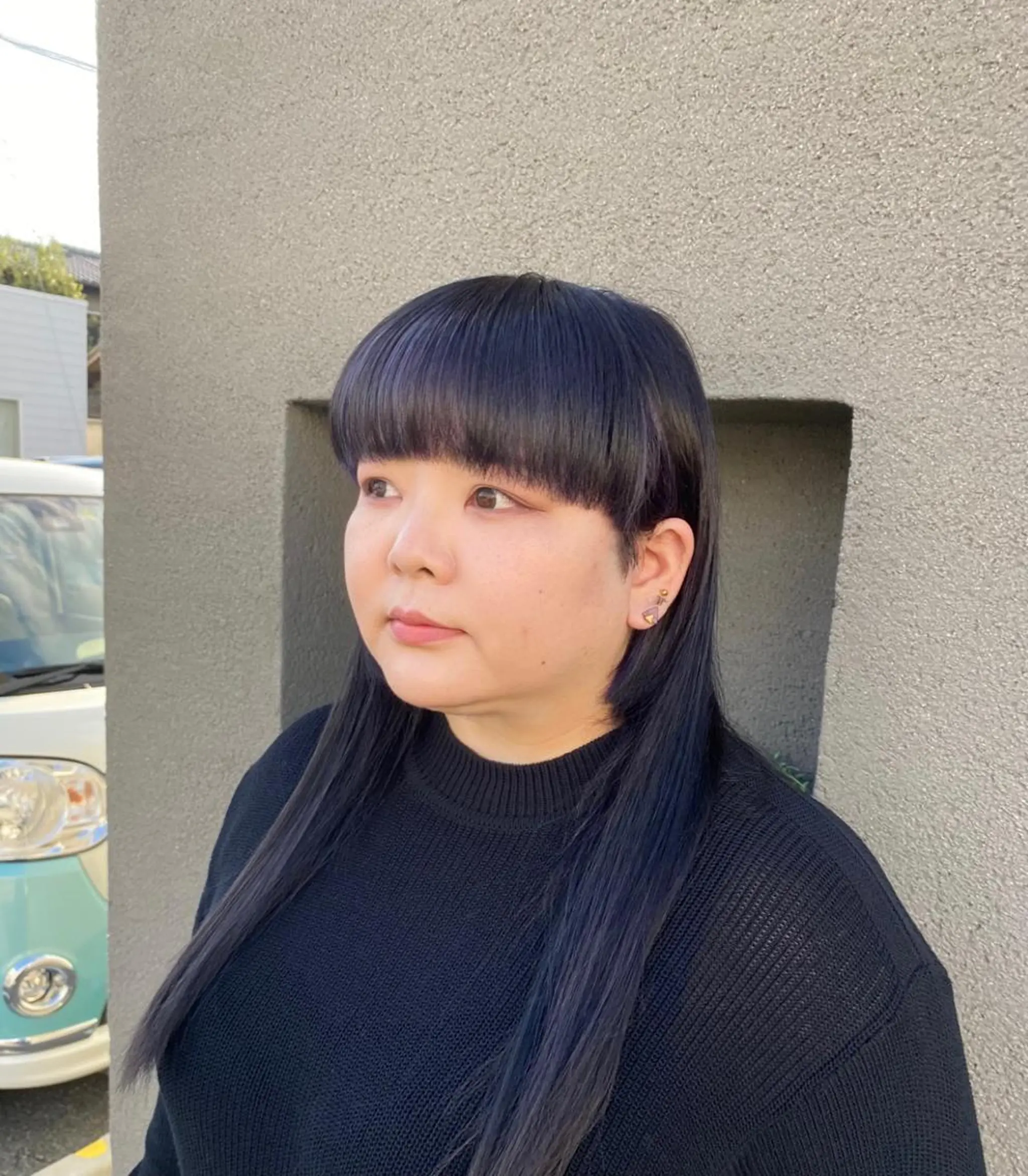 ロング ワイドバング maco 艶感ハイトーン🦋のヘアスタイル