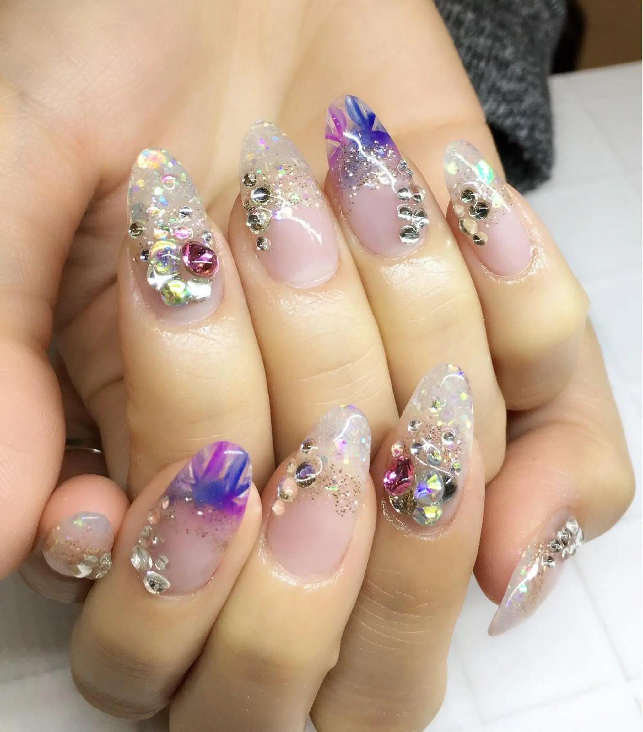 ネイル 持ち込み スカルプネイル ハンドネイル nail salon Soeurのネイルデザイン