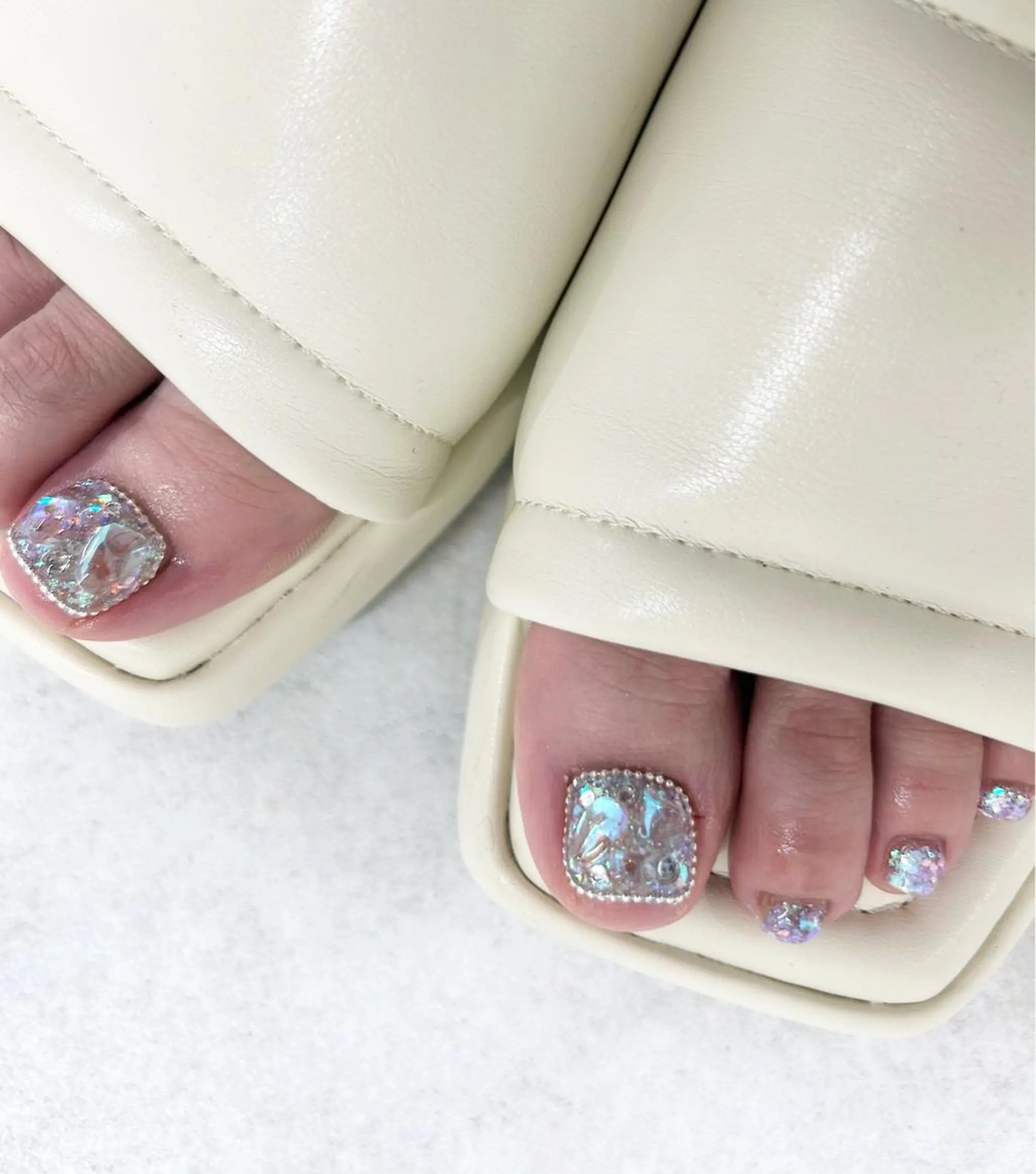 ネイル マツエク・マツパ アイブロウ フットネイル フットネイル pu muのネイルデザイン