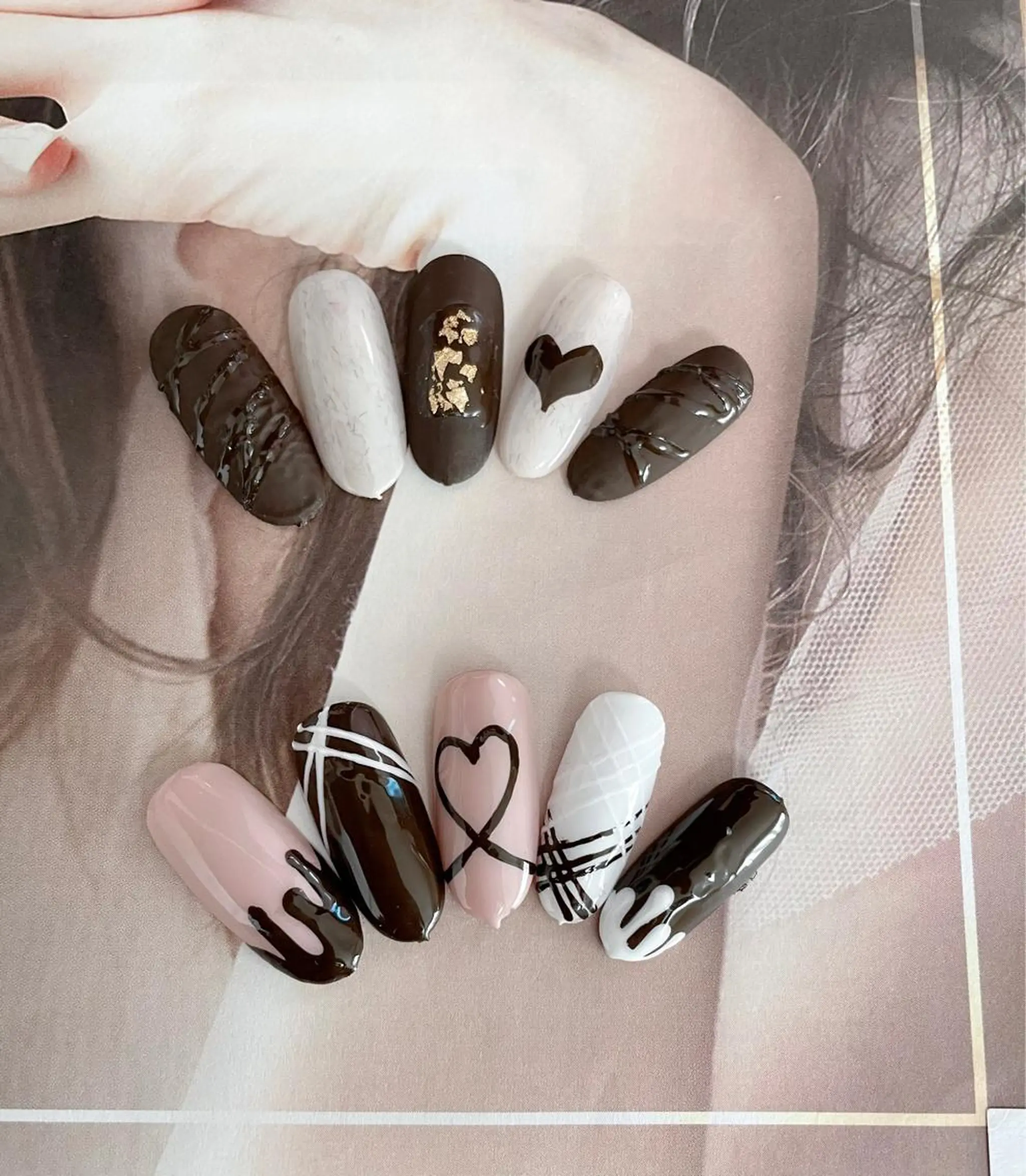 ネイル バレンタイン 小岩 Saraのネイルデザイン