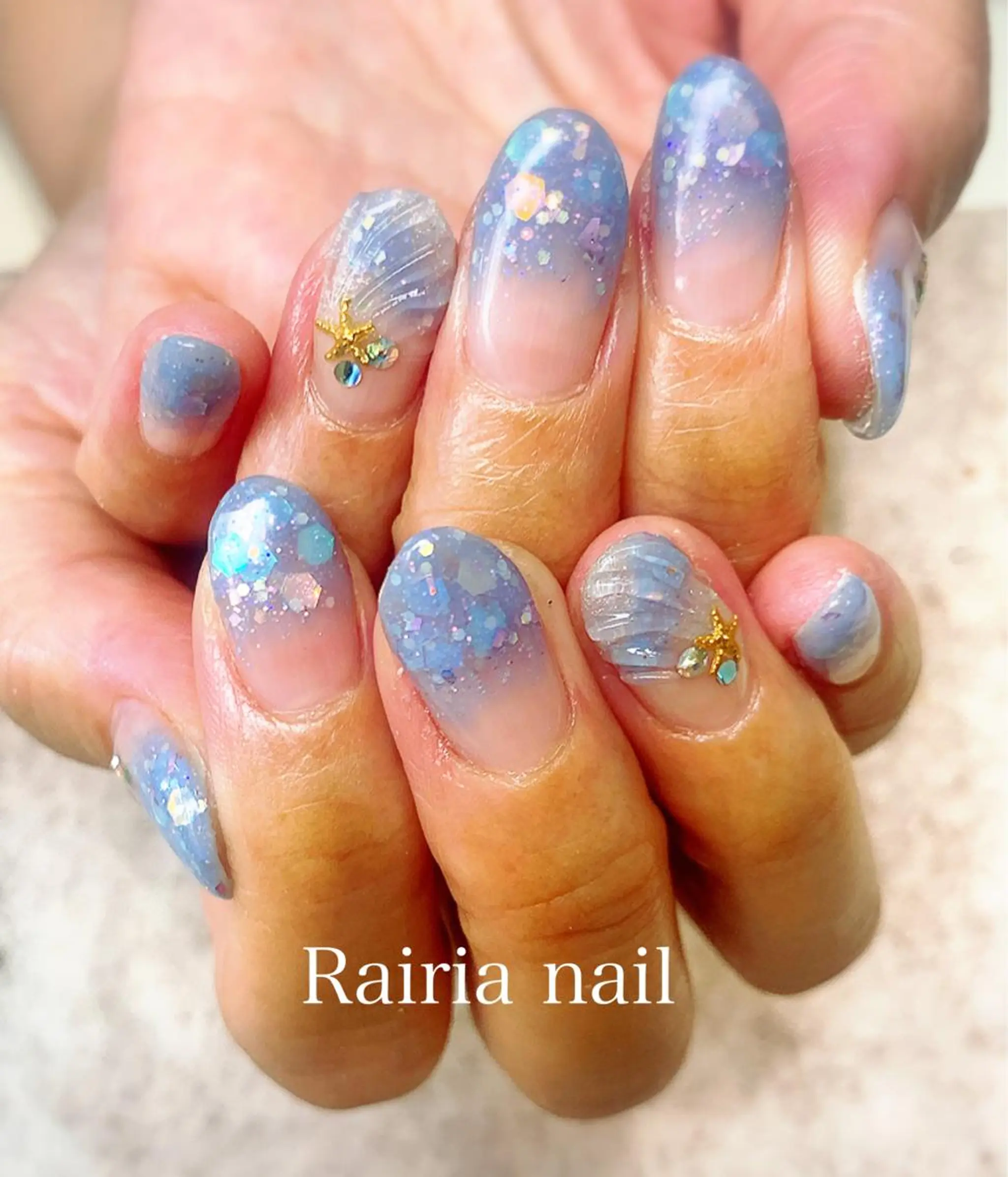 ネイル ジェルネイル パラジェル 夏ネイル Rairia nail本八幡店のネイルデザイン
