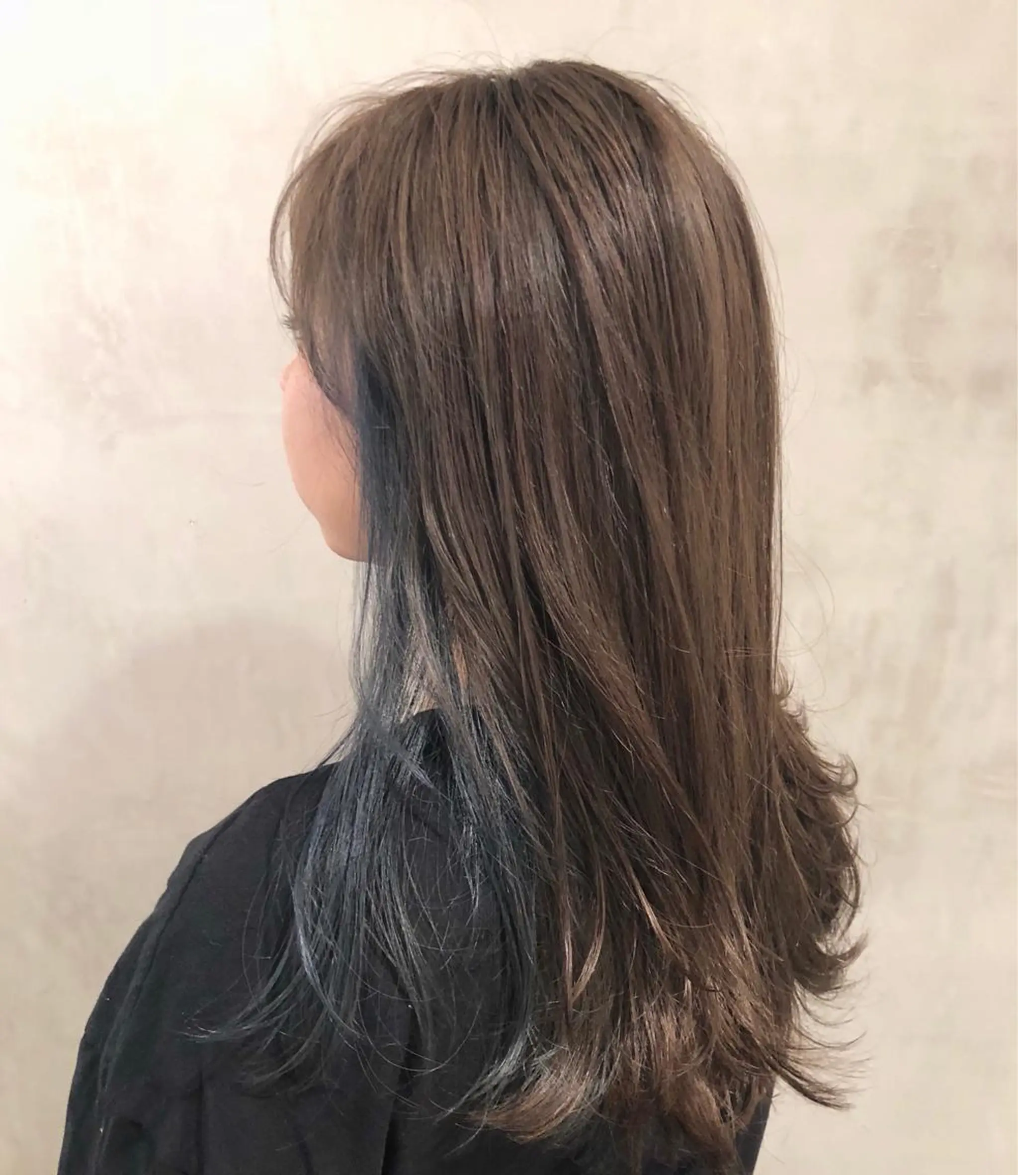 ミディアム カラー ネイビーカラー カット ヘアカラー トリートメント 大西 直人のヘアスタイル