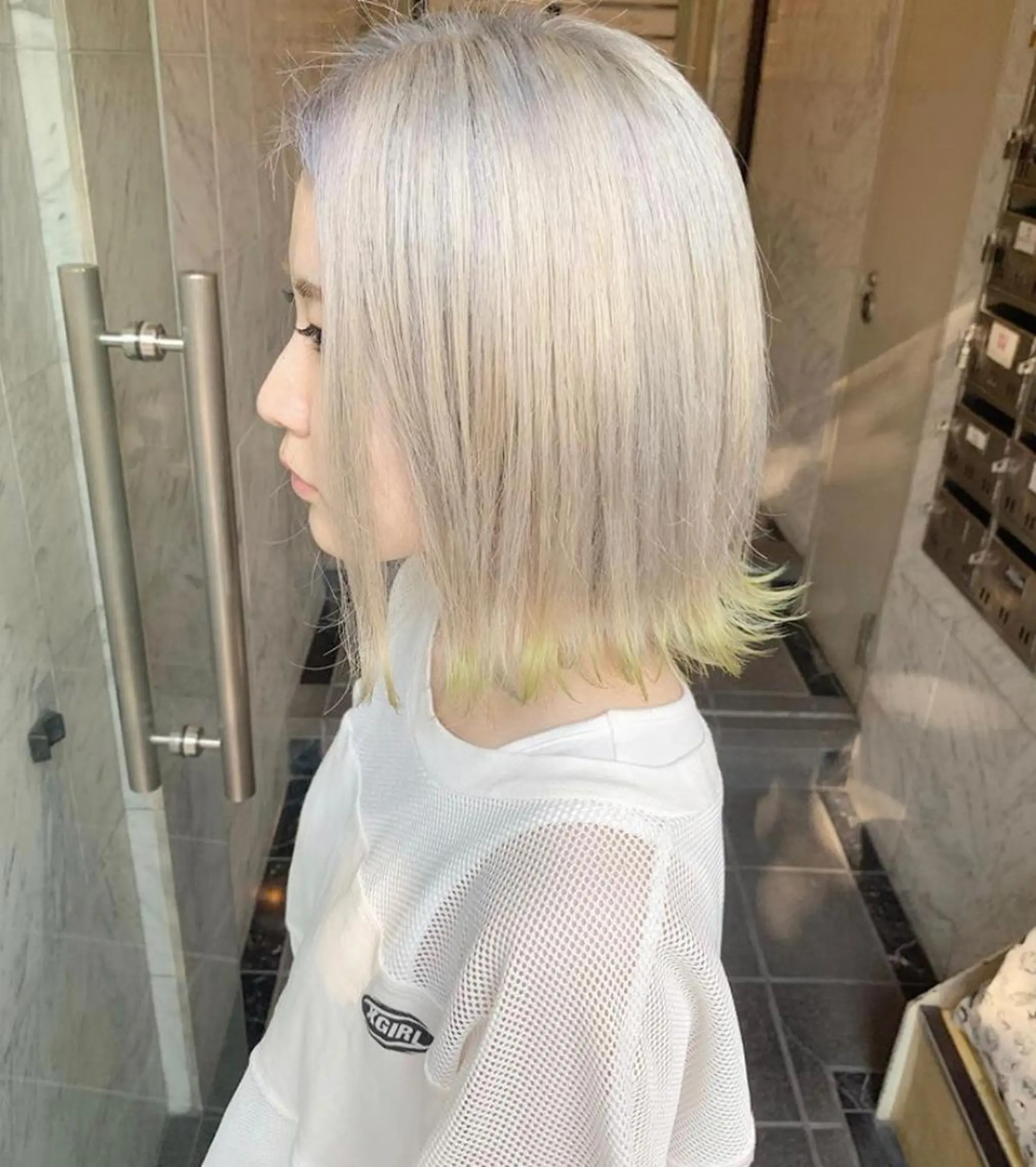 ミディアム カラー 🧡色落ちまで2度綺 麗なカラー🧡ヨシキのヘアスタイル