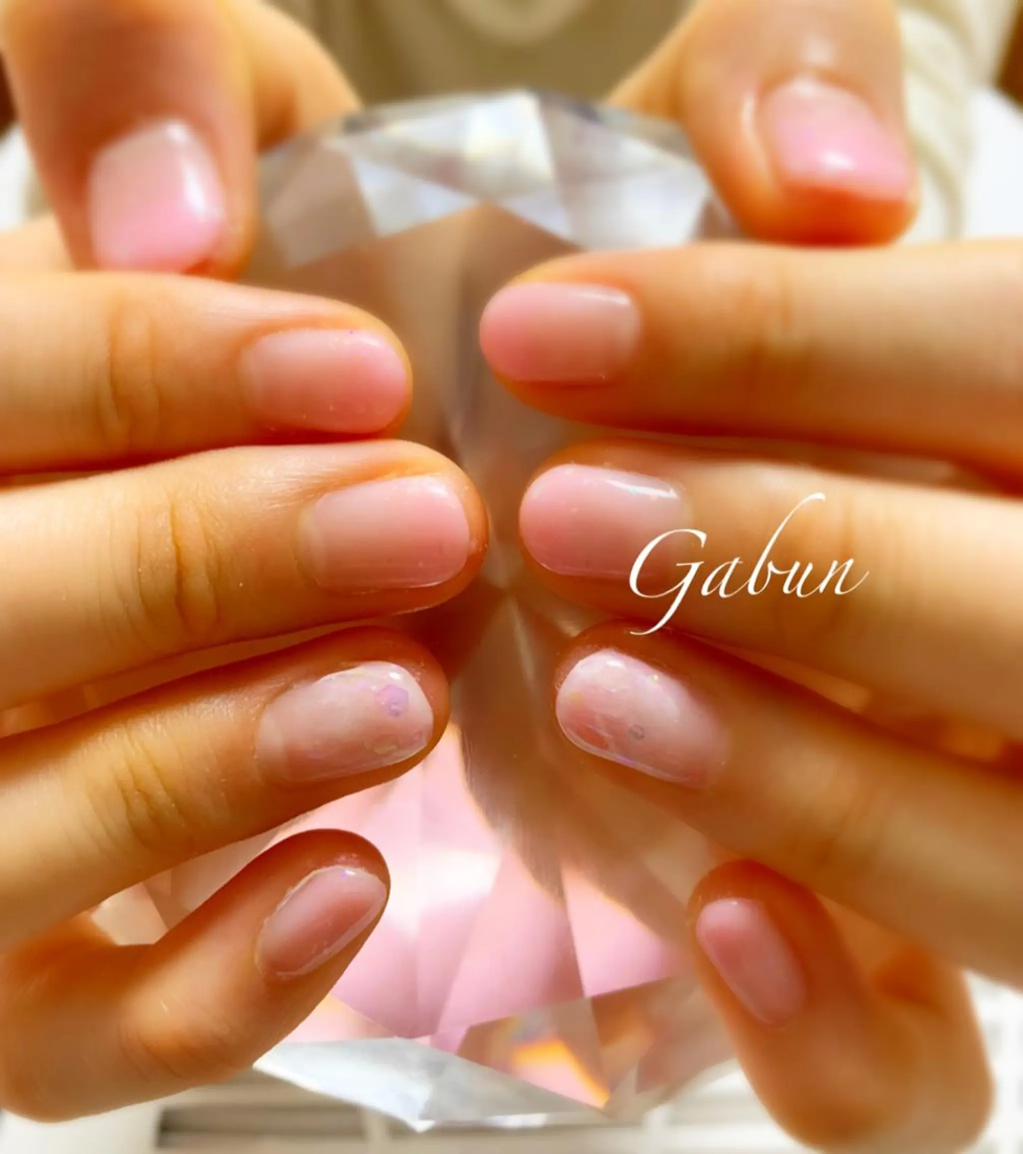 ネイル アートネイル グラデーション ピンク LOTUS ネイルサロンのネイルデザイン