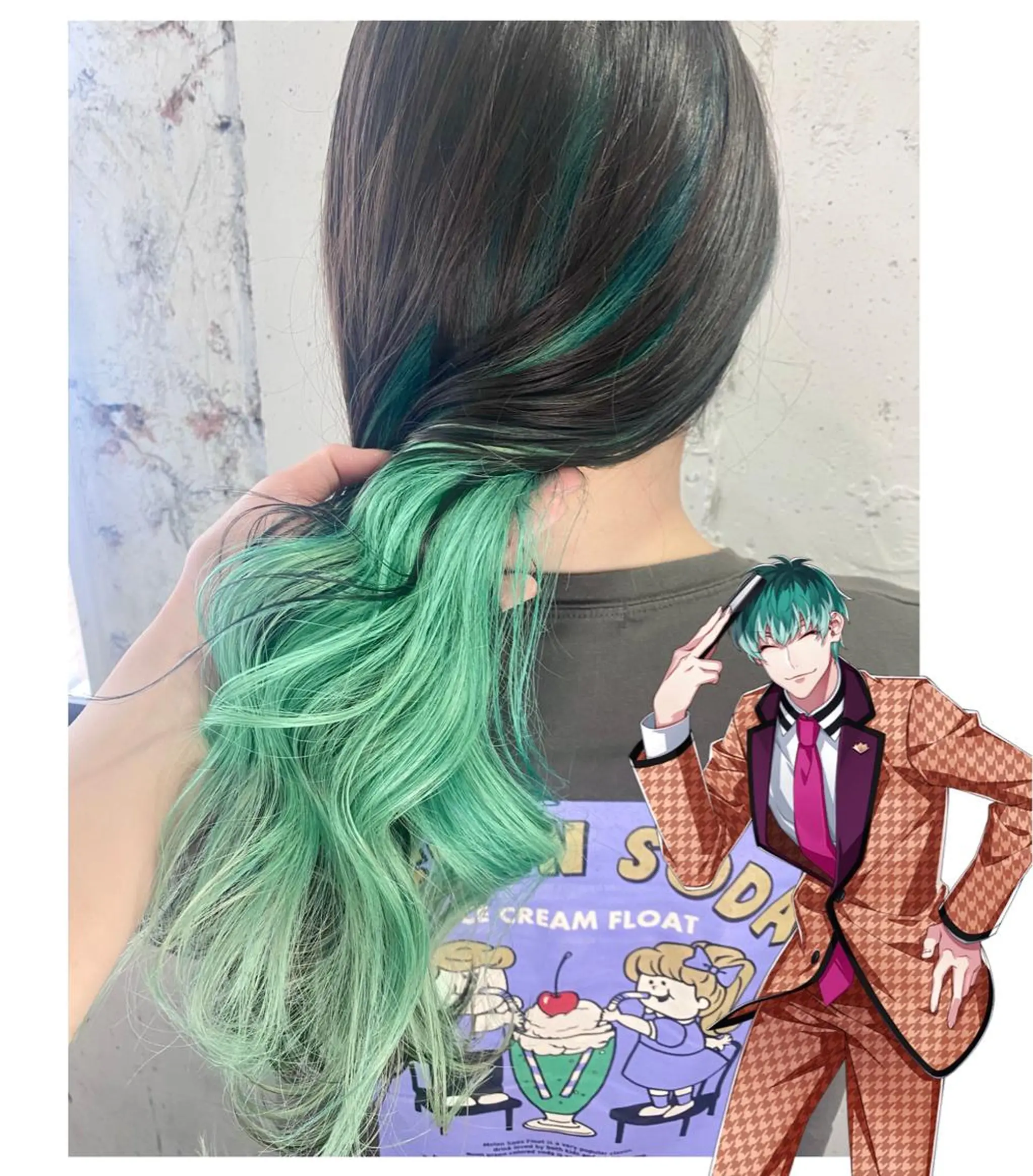 セミロング カラー TSUNO🦖 派手髪/オタク美容師のヘアスタイル