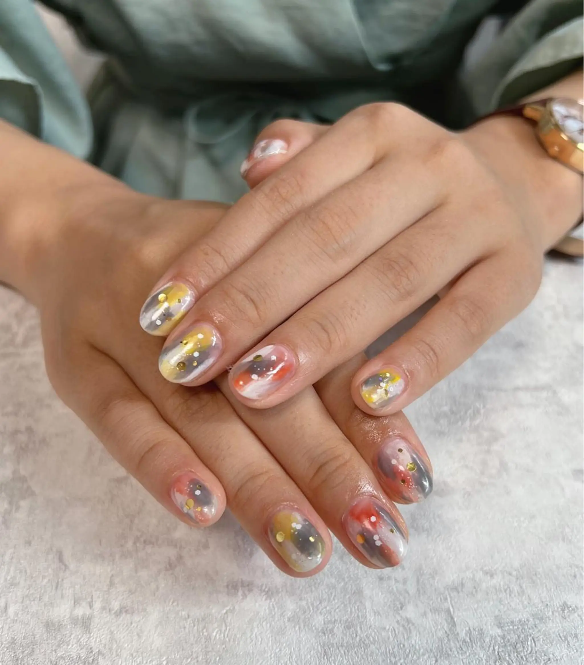 ネイル ハンドネイル 𝑺 𝒏𝒂𝒊𝒍✳︎のネイルデザイン