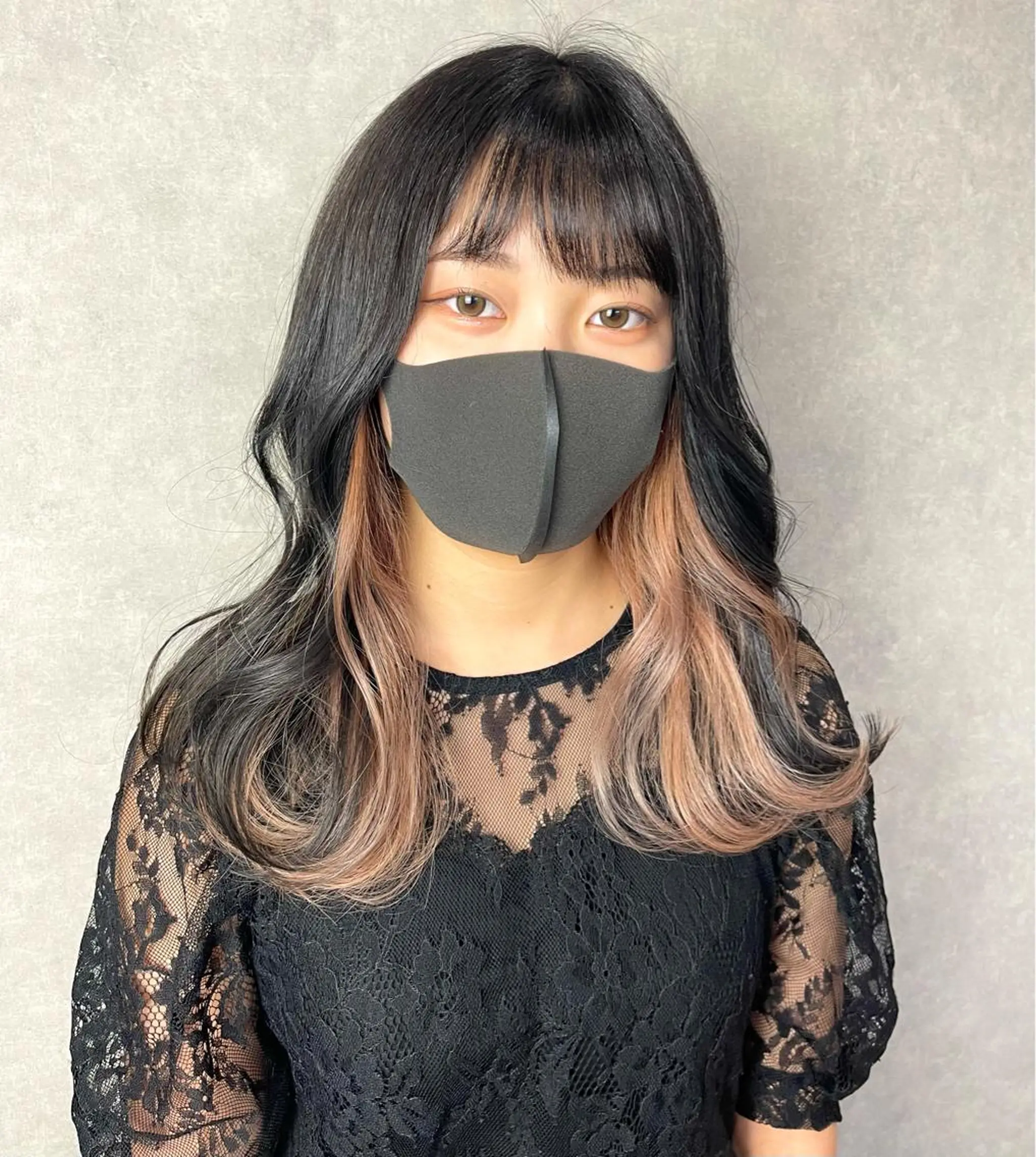 セミロング カラー カット ヘアカラー トリートメント 一ノ瀬 暁のヘアスタイル