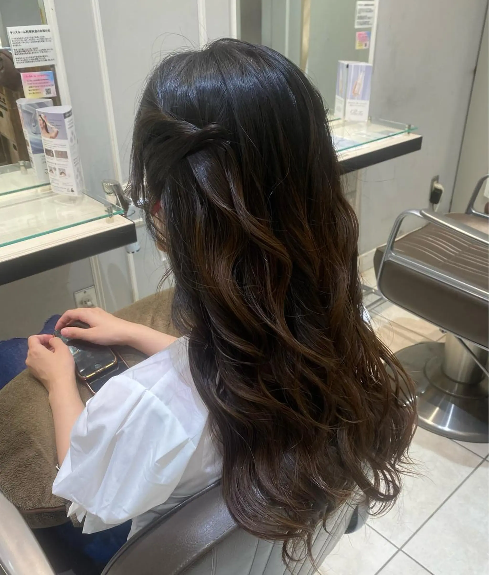 ロング ヘアアレンジ 韓国ヘア🍒渡辺 咲🍒のヘアスタイル