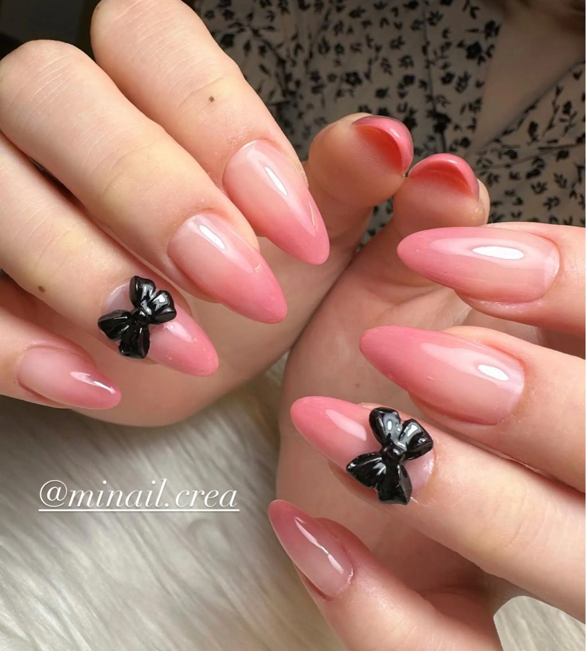 ネイル グラデーション ロングネイル オフィスネイル スカルプネイル シンプルネイル ハンドネイル CRéA　-private nailsalon-所属・CReA nailのネイルデザイン