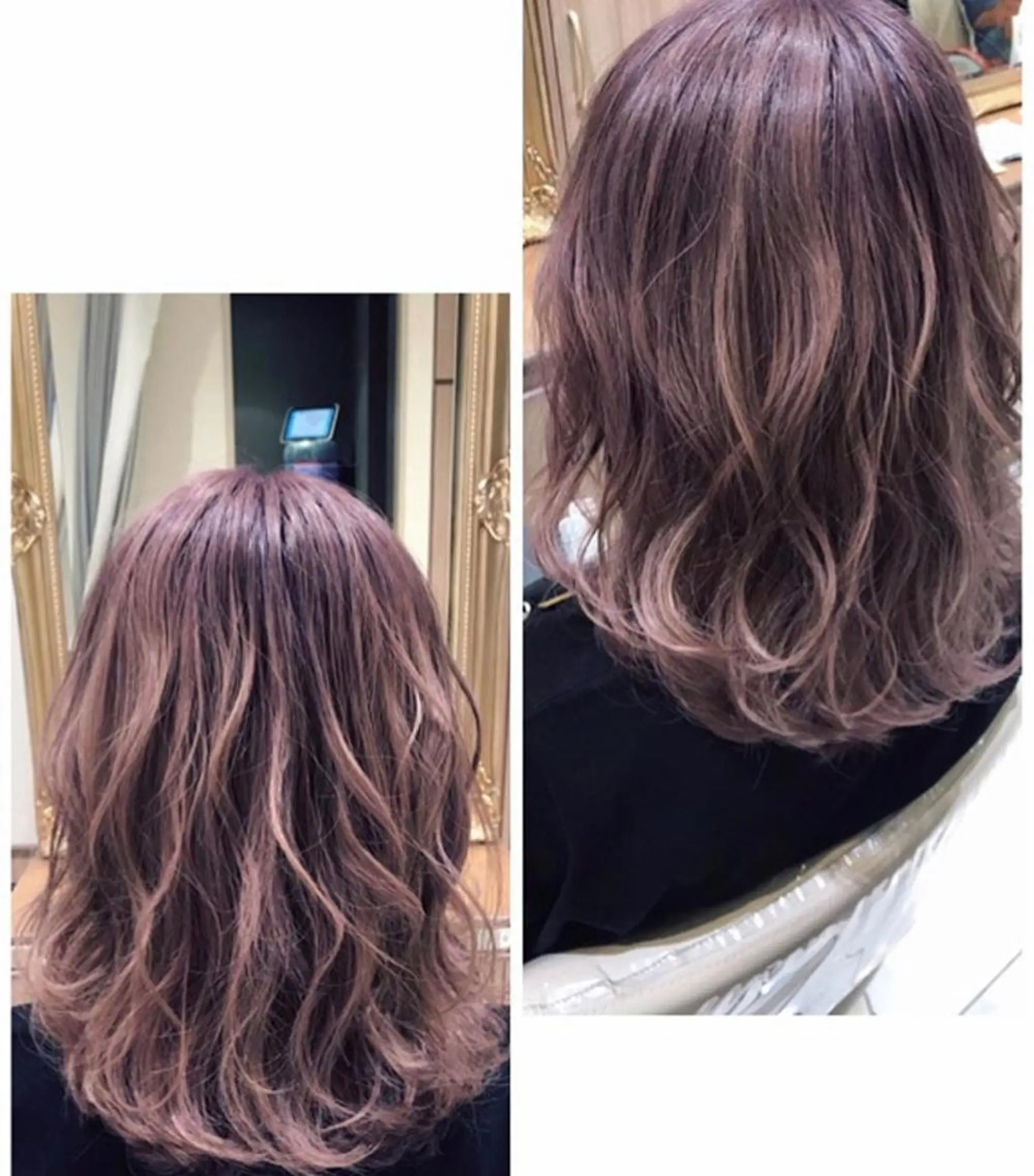 セミロング カラー パーマ 古川 琴美のヘアスタイル