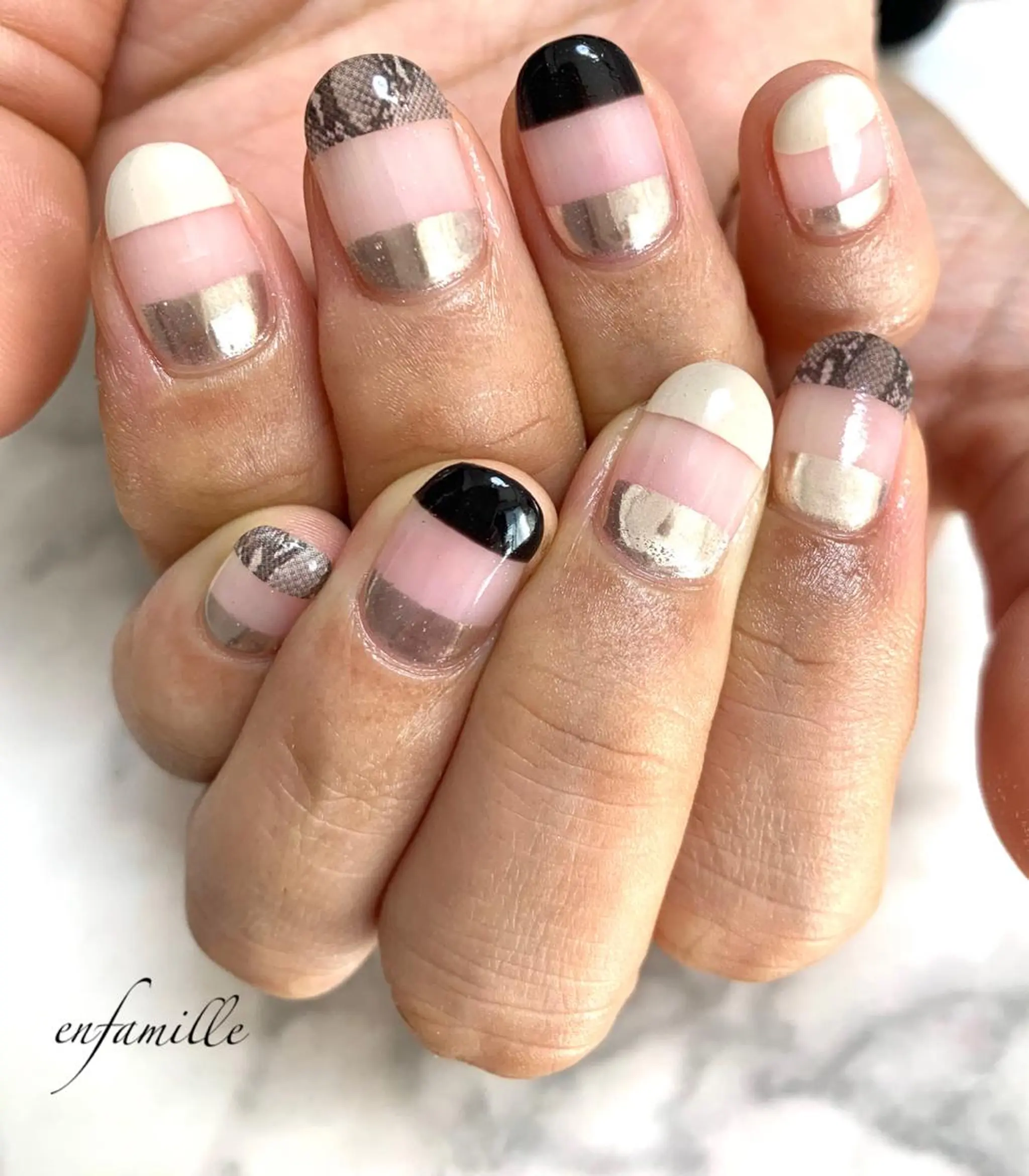 ネイル ハンドネイル nail salon en familleのネイルデザイン