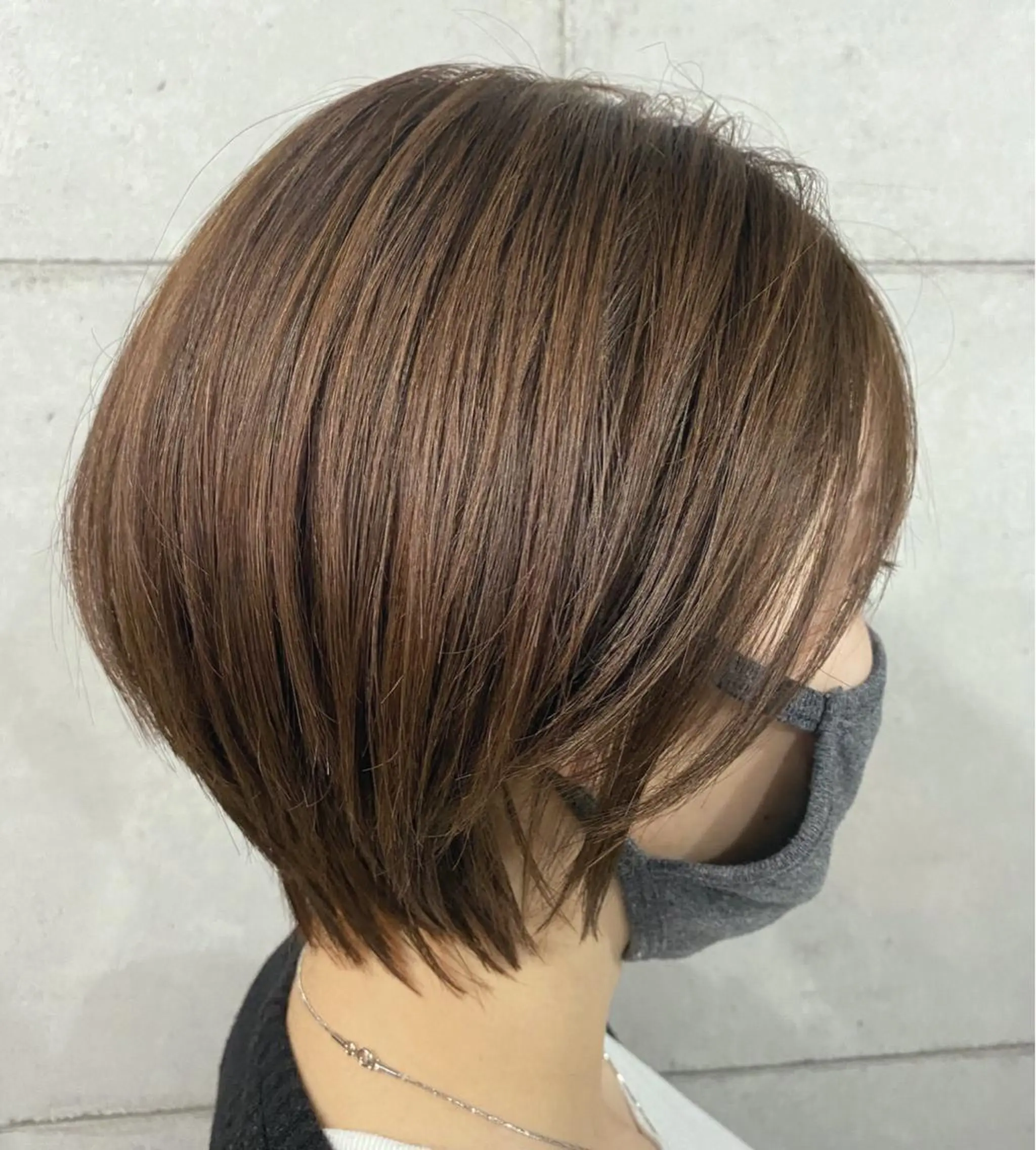 ショート カラー パーマ ヘアアレンジ メンズ キッズ ネイル マツエク・マツパ 女性専用サロン梅田 髪質改善カラーakiのヘアスタイル