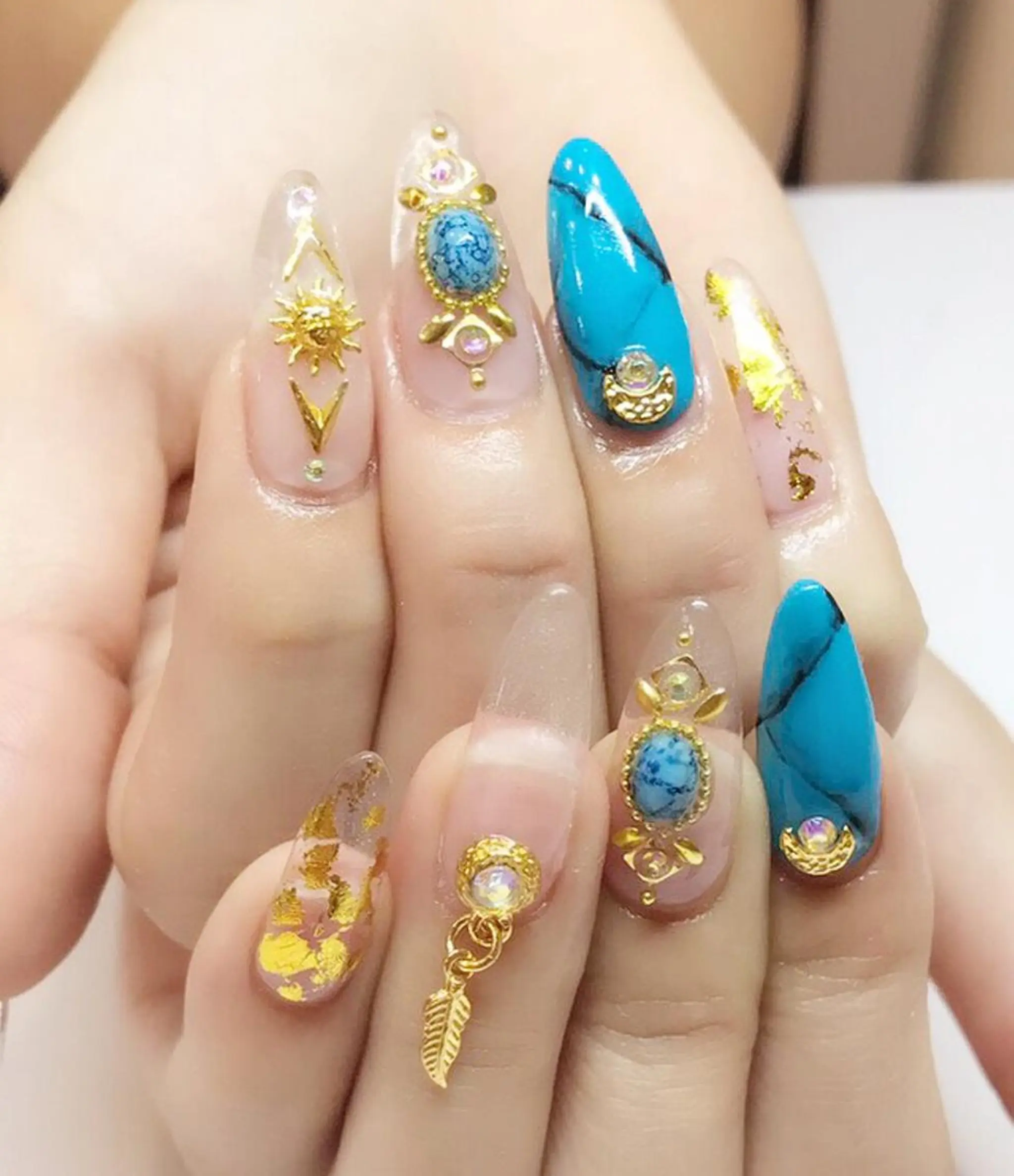 ネイル クリアネイル 持ち込み スカルプネイル nail salon Soeurのネイルデザイン