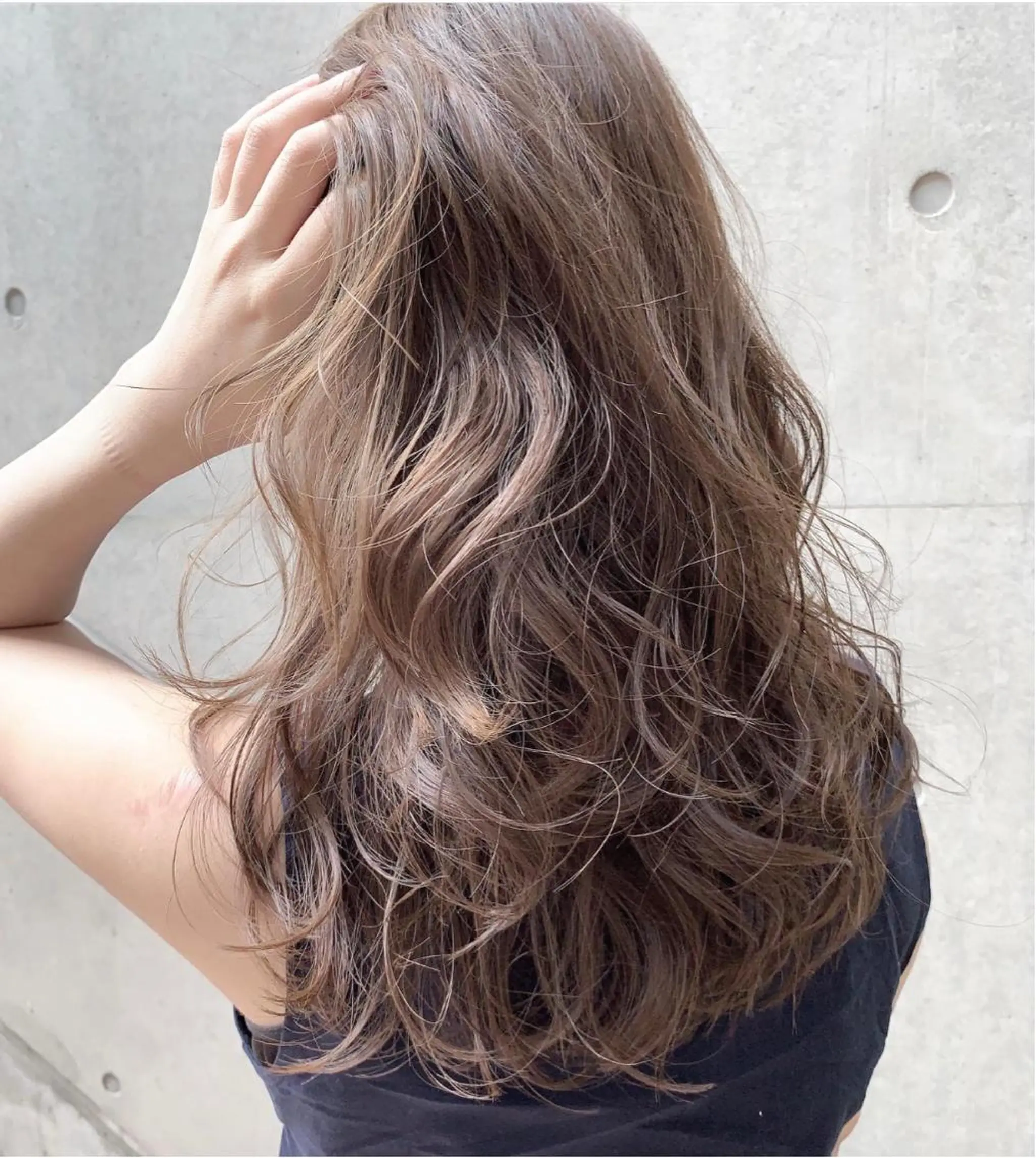 セミロング カラー box  mico. mutsumiのヘアスタイル