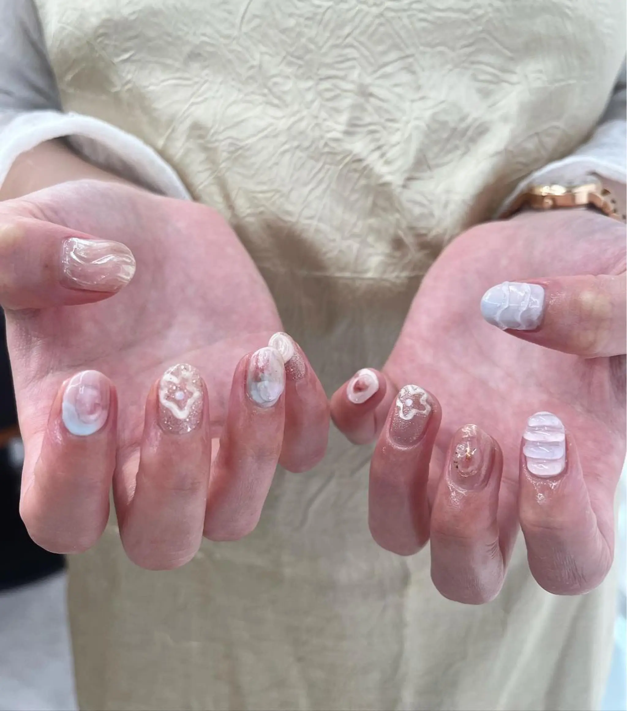 ネイル 春ネイル nail＊ runa🌻のネイルデザイン