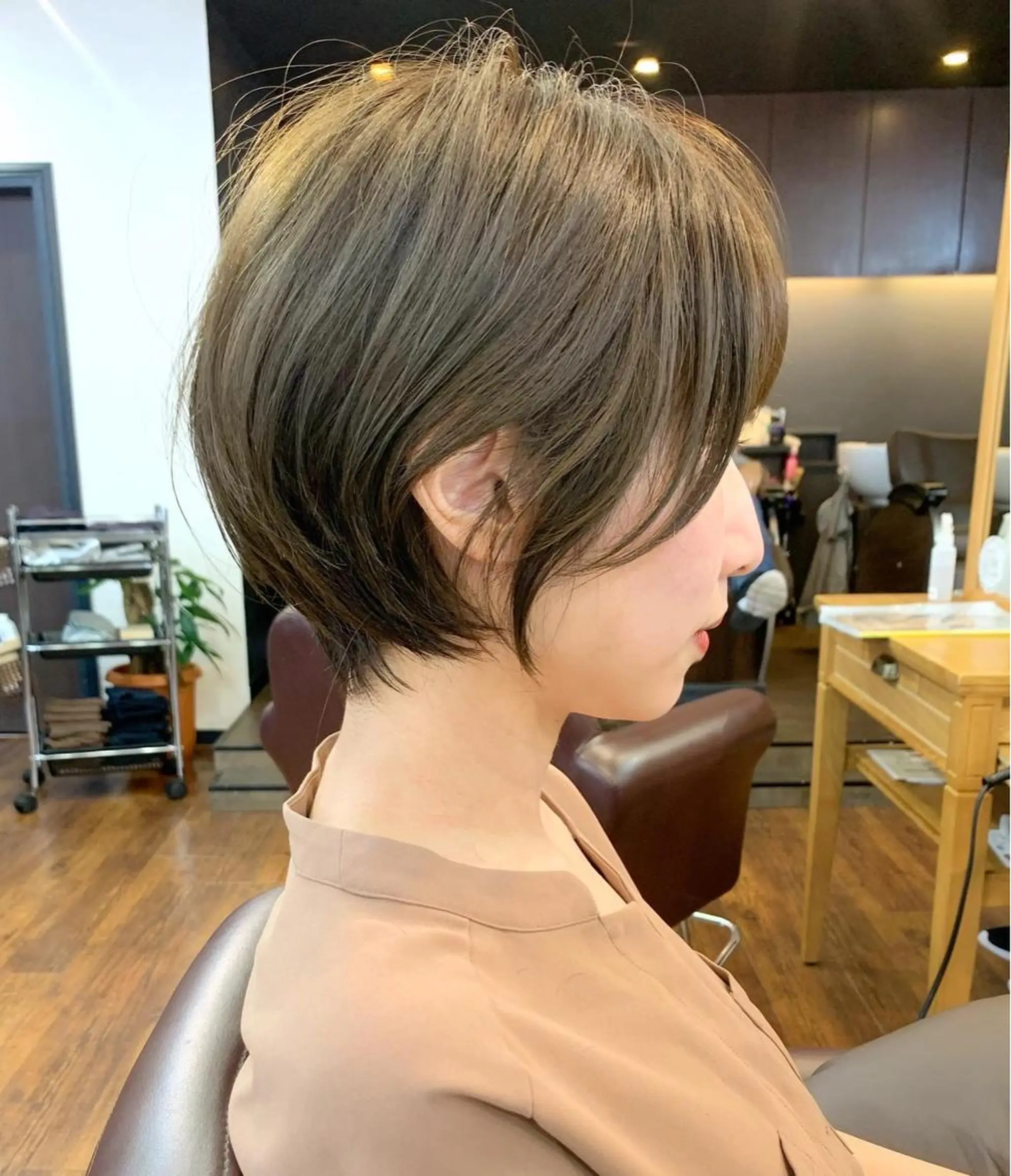 ショート 縮毛矯正/ショート/ レイヤー/畑中正敏のヘアスタイル