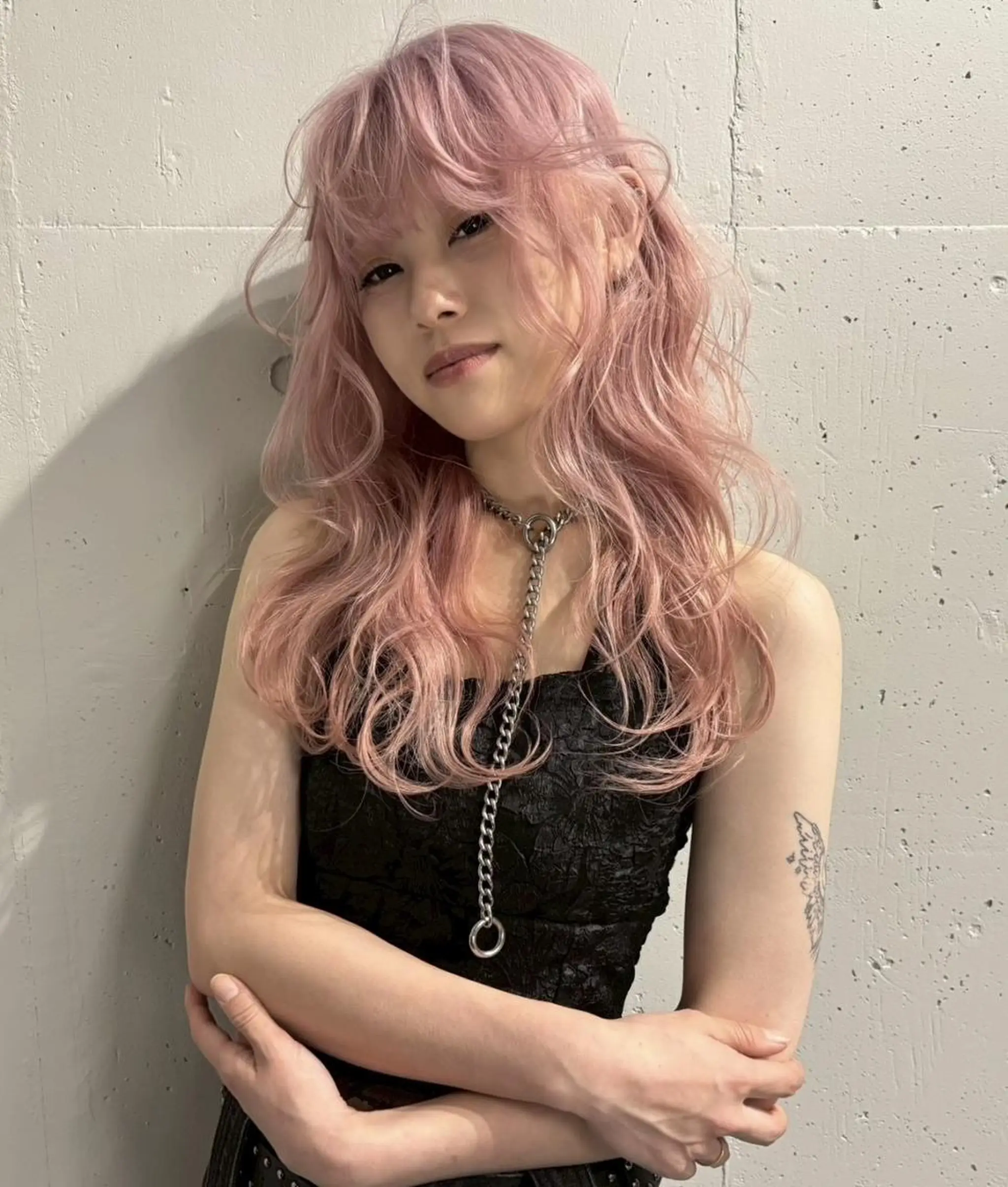 カラー ロング ブリーチ ケアブリーチ ハイトーンカラー ピンクカラー ヘアカラー トリートメント ハイトーン😺艶 ✨ブリーチ✨透明感のヘアスタイル