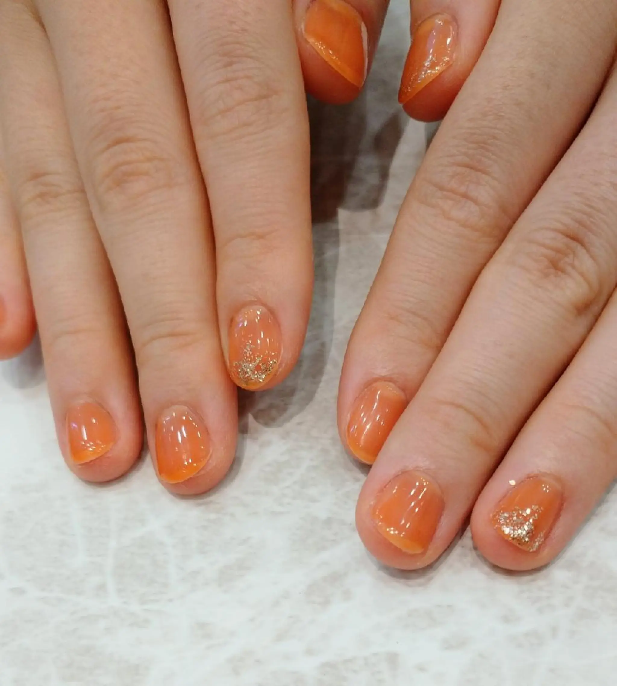 ネイル ラメ(グリッター) ハンドネイル 會田 瑠衣のネイルデザイン