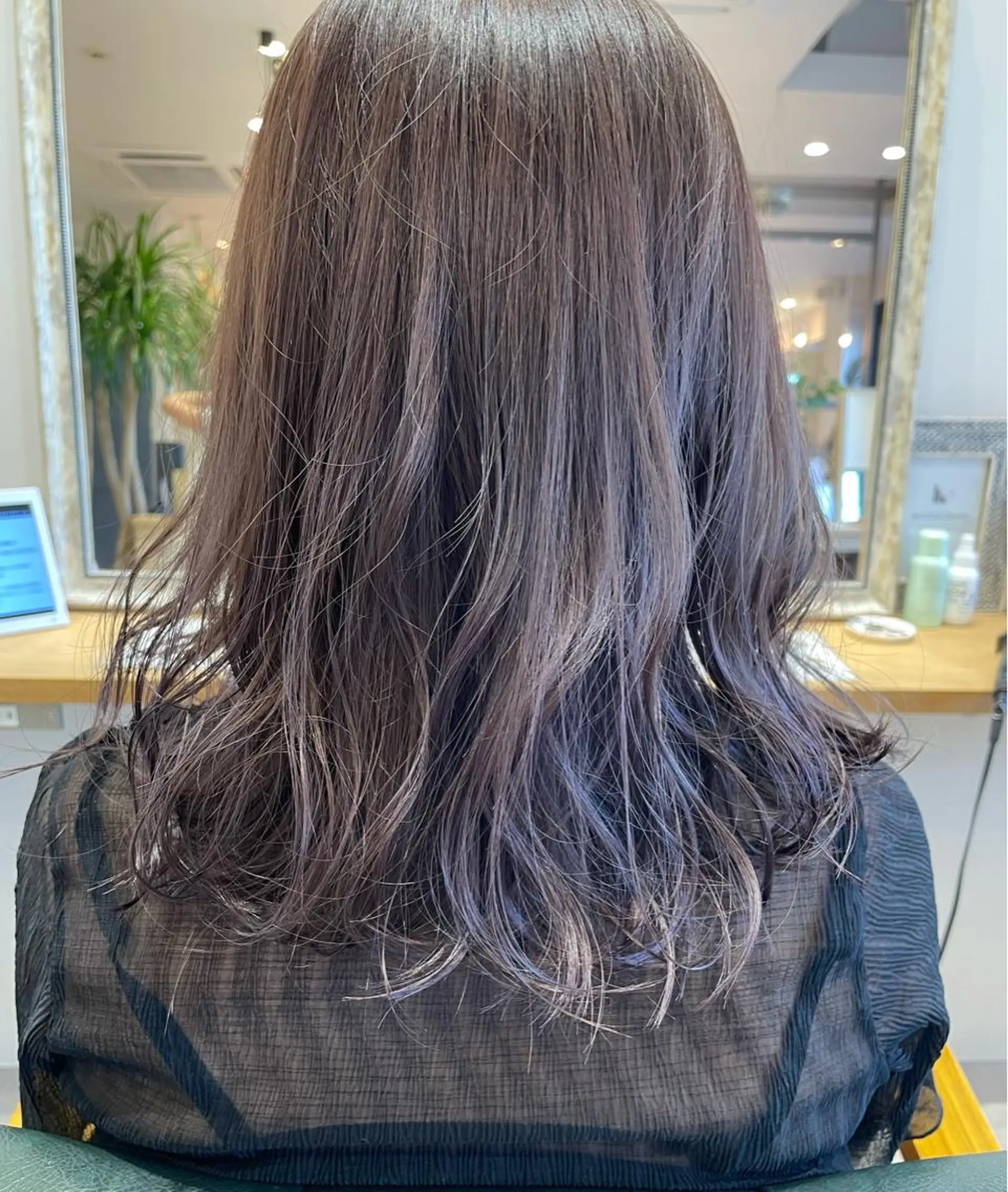 カラー 透明感カラー ラベンダーカラー ラベンダーグレー 三村 桜生のヘアスタイル