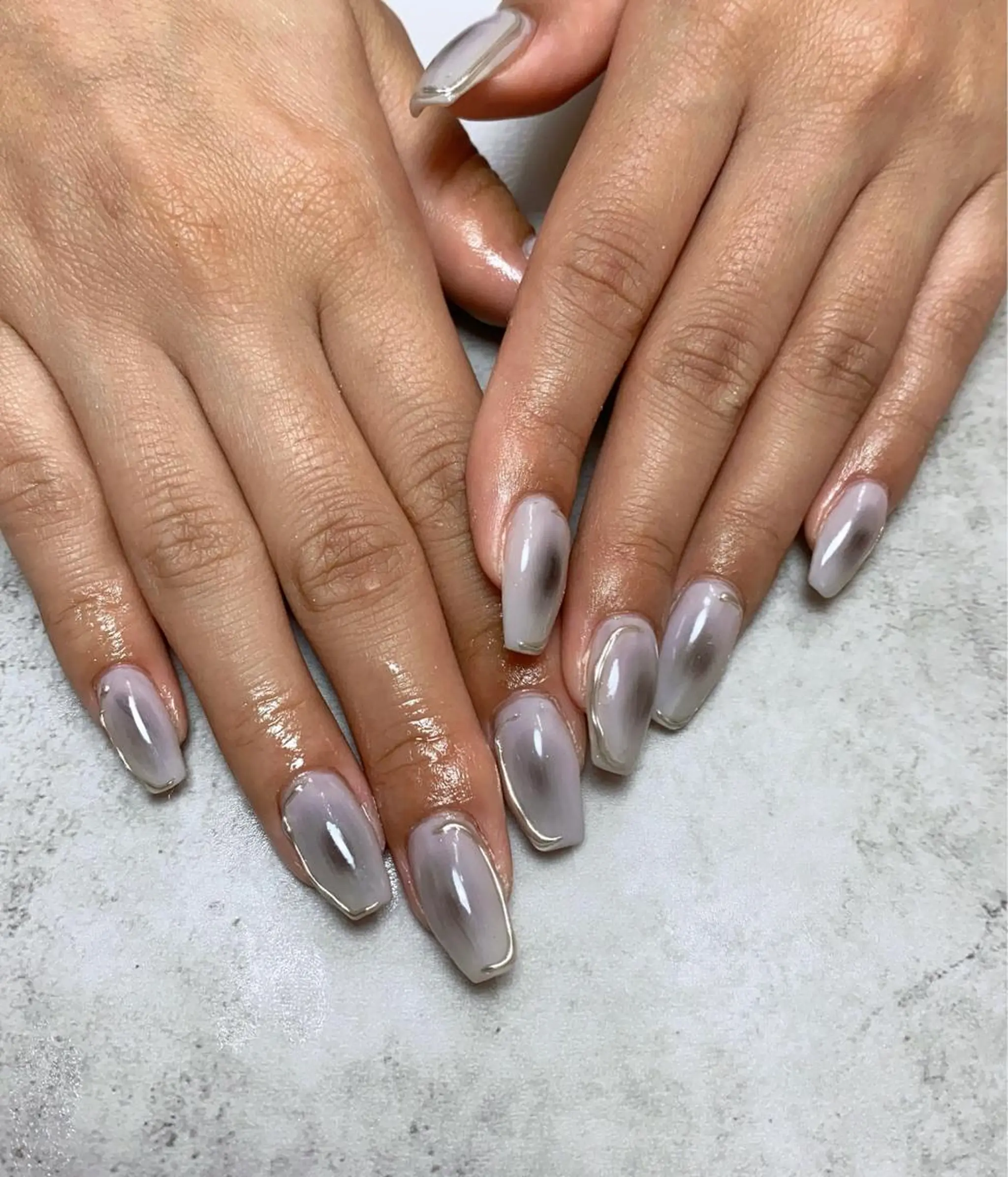 ロング ハンドネイル cattleya nailのネイルデザイン