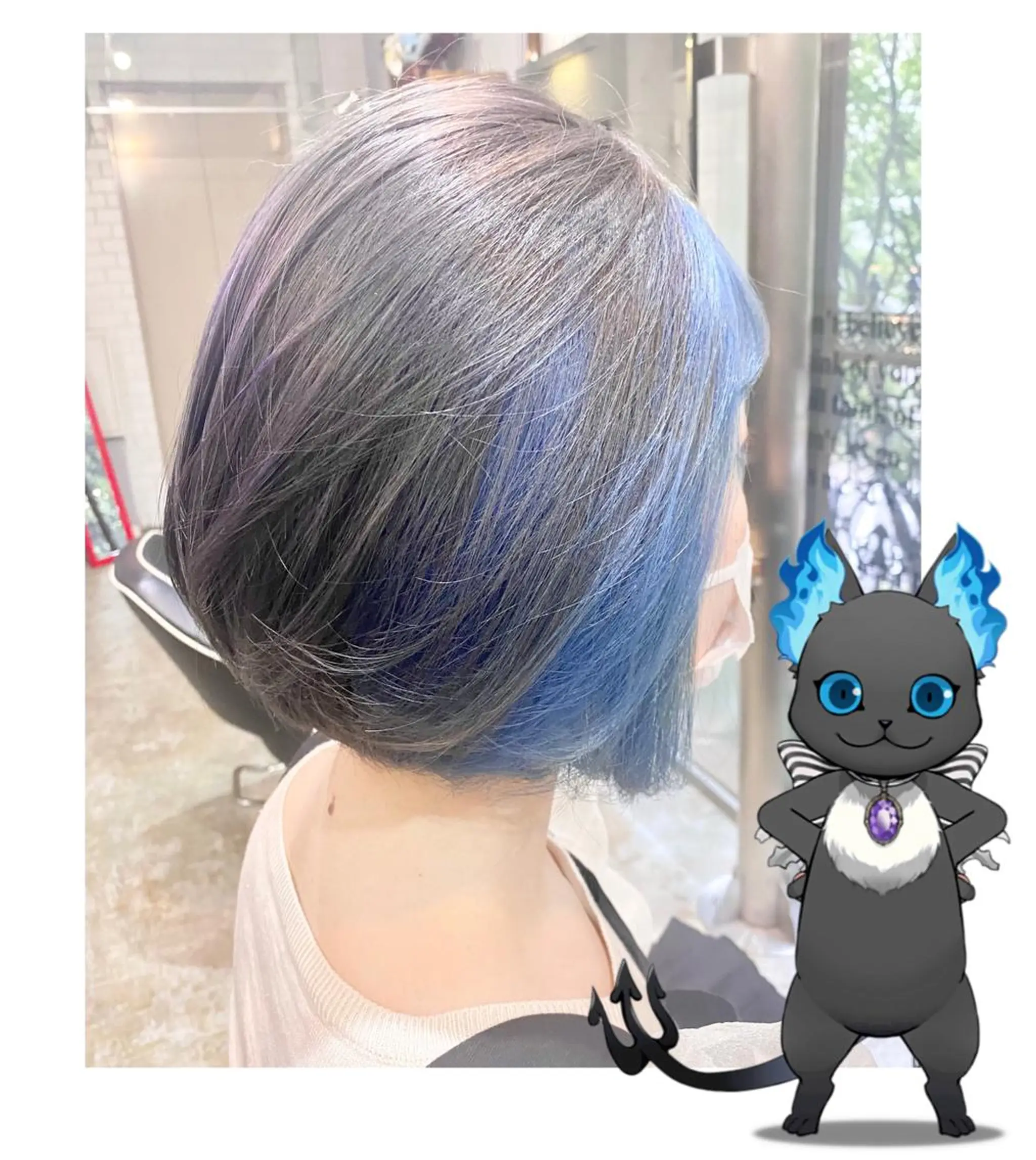 ショート カラー カット トリートメント GARU-ガル-所属・TSUNO🦖 派手髪/オタク美容師のヘアスタイル