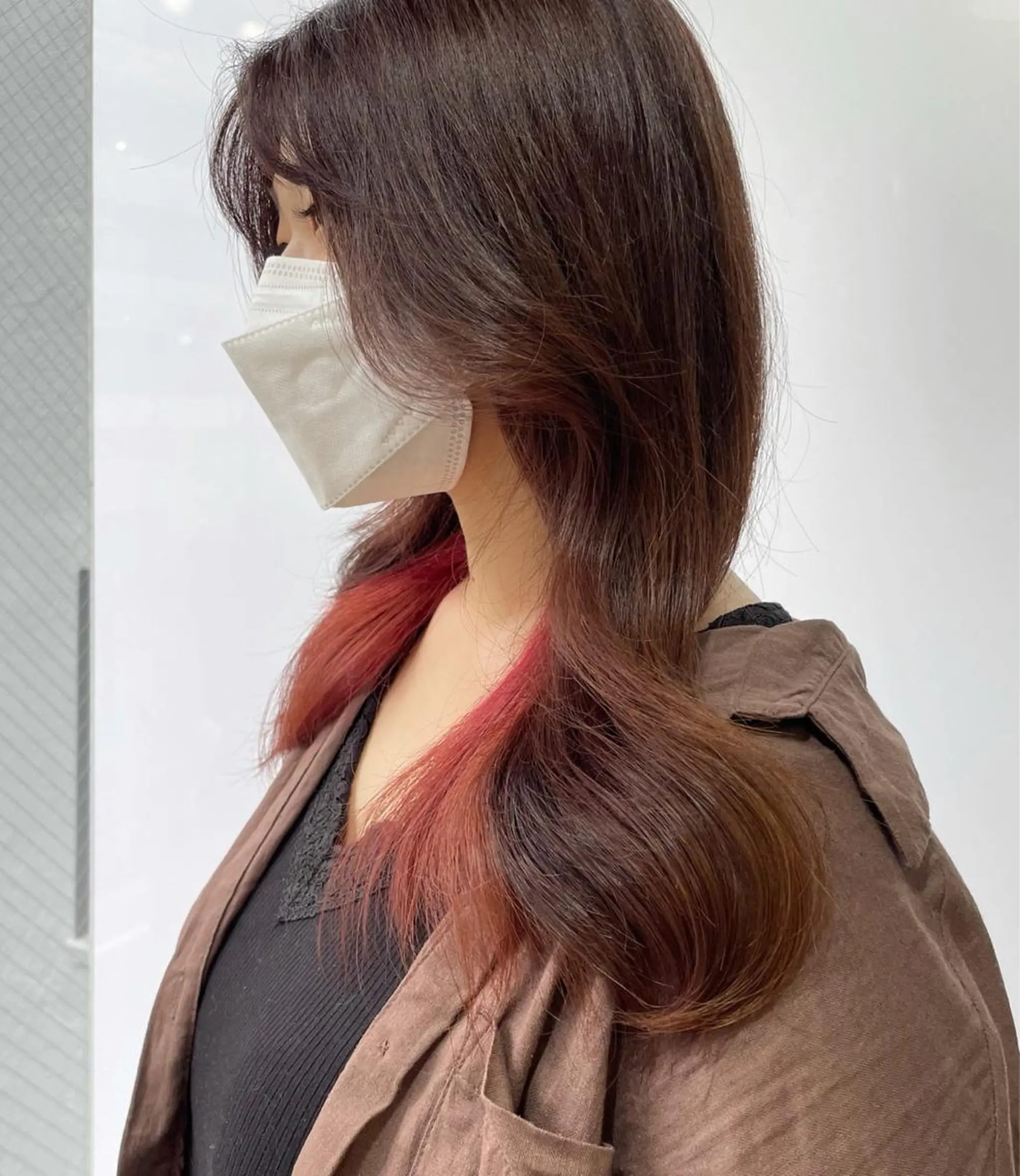 セミロング カラー 🫧🇰🇷韓国ヘア レイヤー🐺Yutaのヘアスタイル