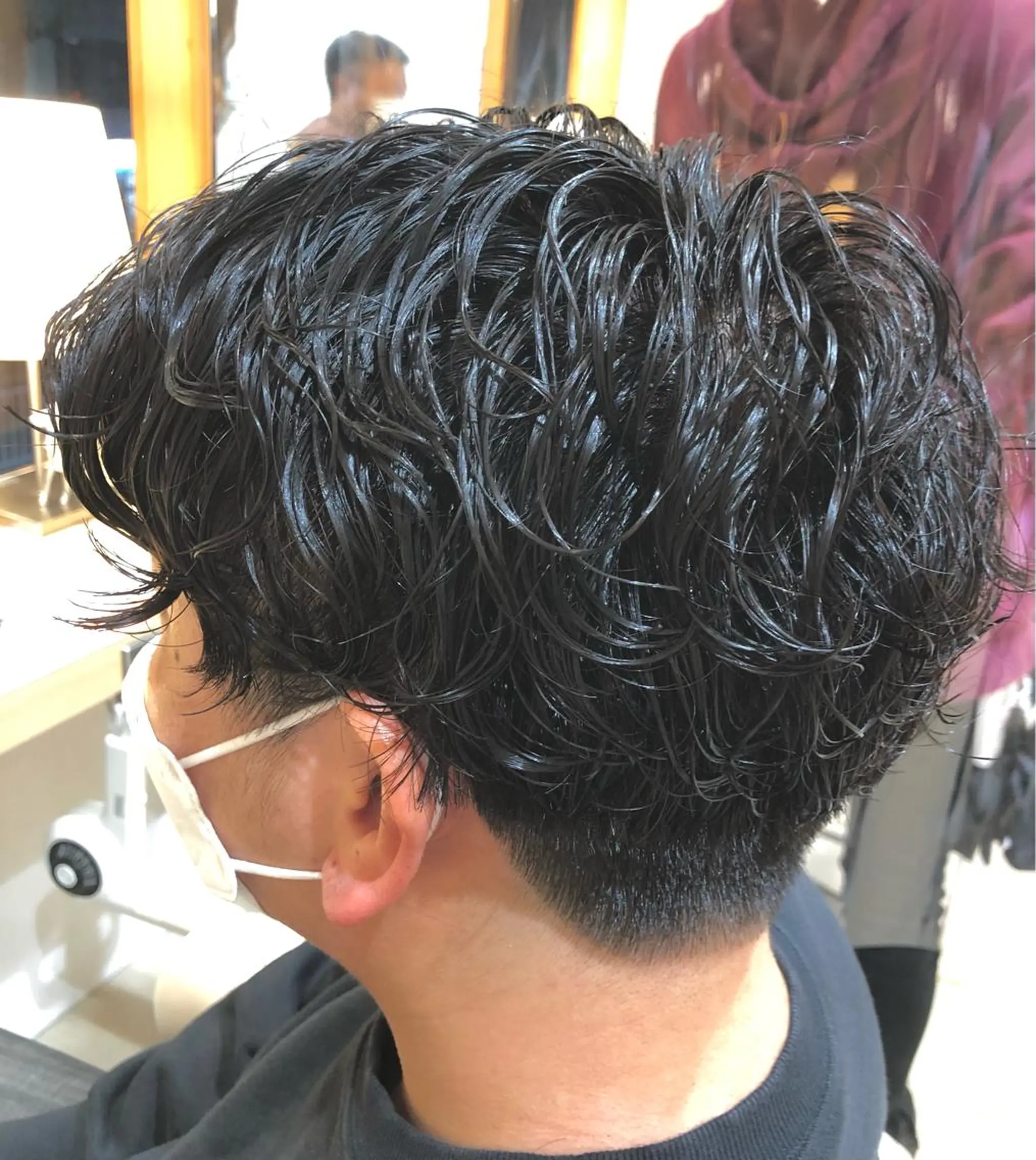 ショート パーマ メンズ メンズパーマ 低ダメージ施術/ 🐮牛木 史裕🐮のヘアスタイル