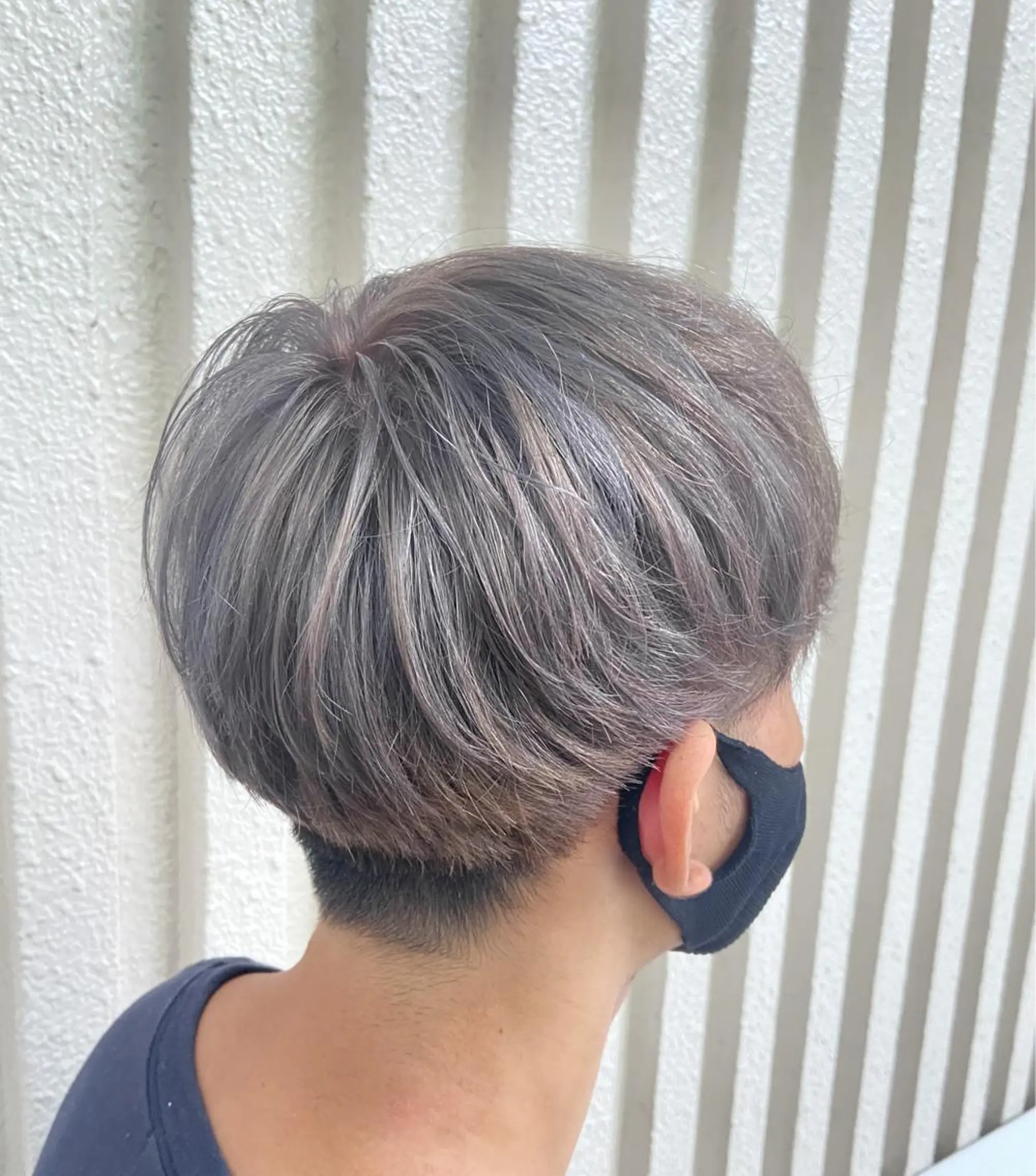 ショート カラー メンズ Kensho 京都駅 ケアブリーチのヘアスタイル