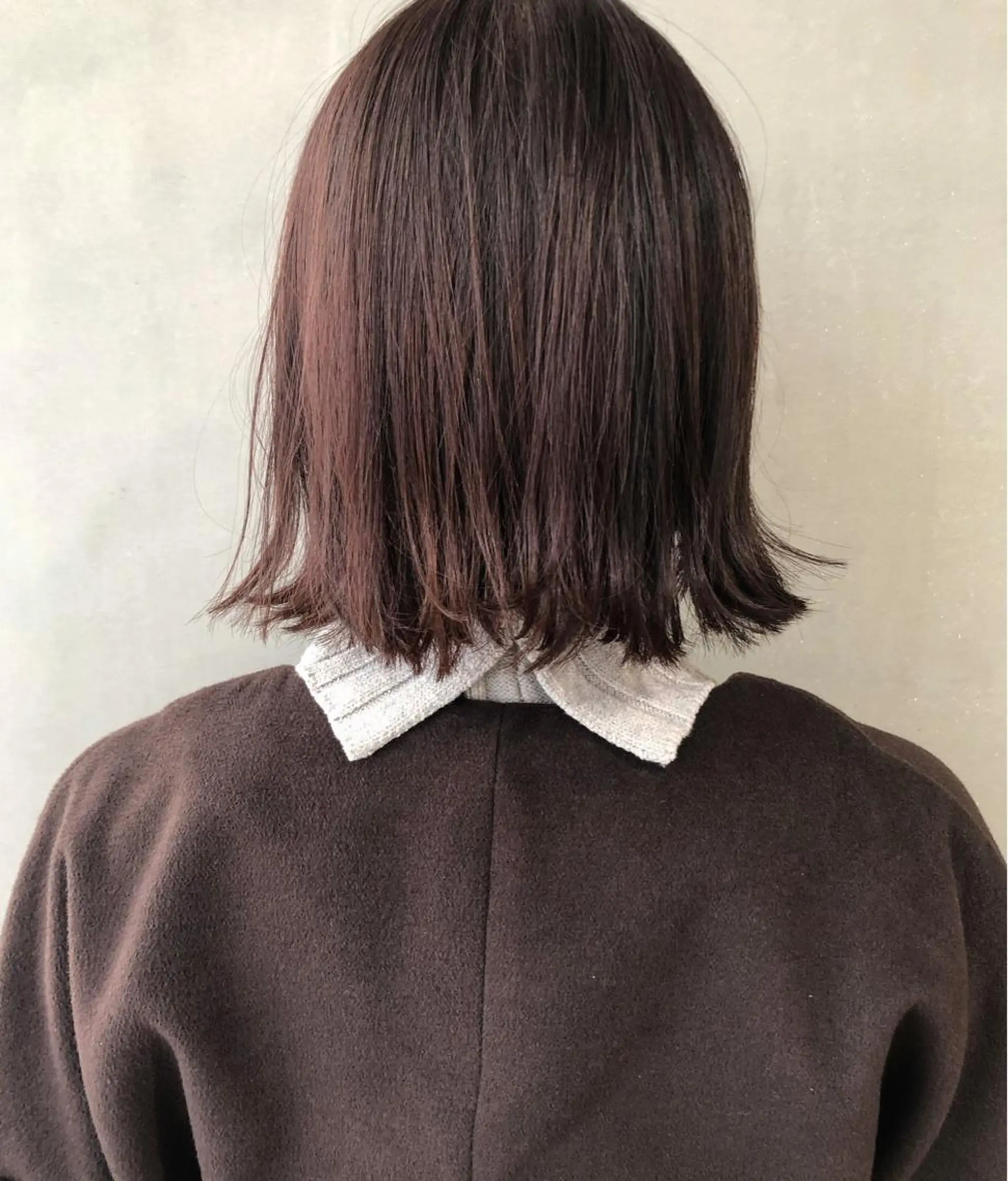 ショート カラー 切りっぱなしボブ ブラウンカラー ボブ ウルフレイヤーカット /チヒロのヘアスタイル