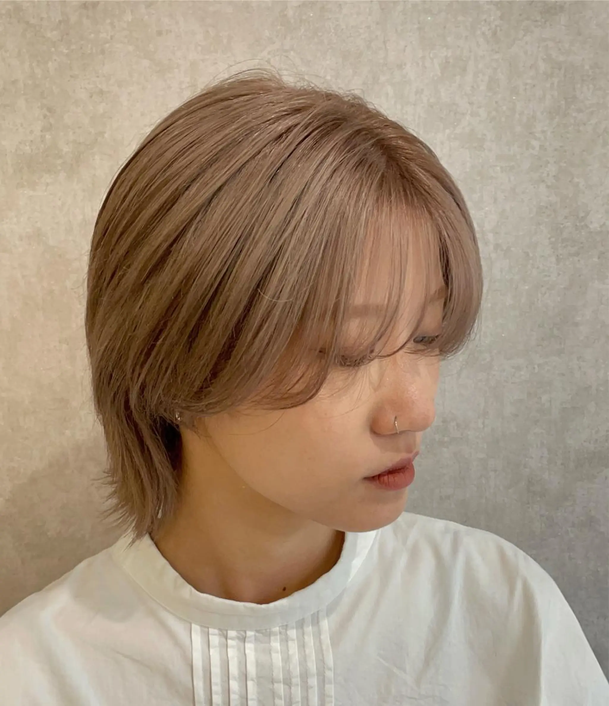 カラー ベージュカラー ミルクティーベージュ ヘアカラー バレイヤージュ特化| Takuのヘアスタイル