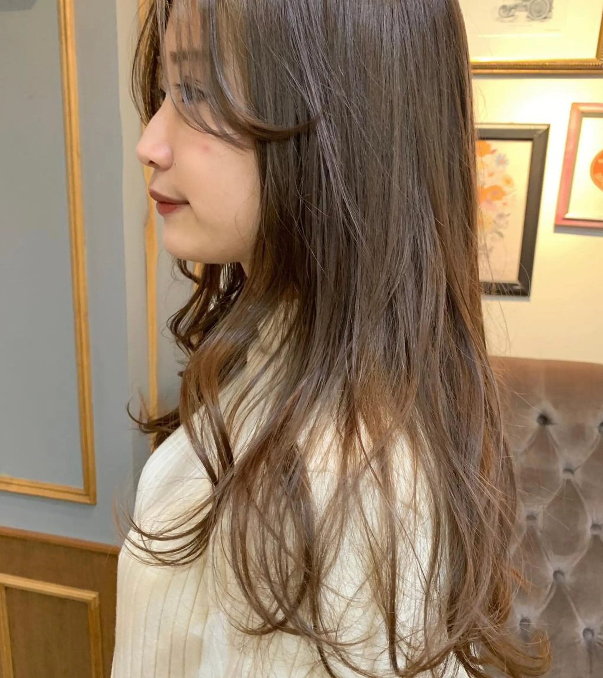 ロング カラー ベージュカラー ブリーチ HARUKA ⭐️モデル募集中⭐️のヘアスタイル