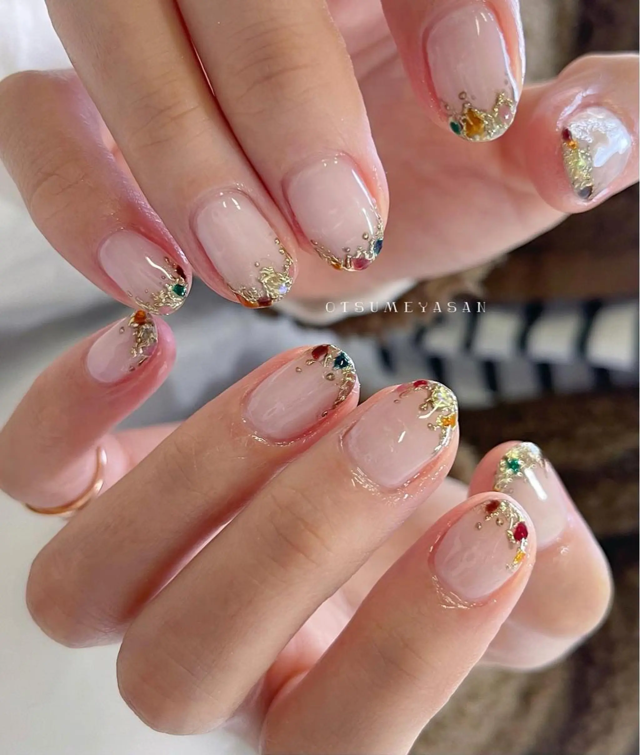 ネイル ジェルネイル 韓国ネイル マグネットネイル ミラーネイル ニュアンスネイル わたなべ ちかのネイルデザイン