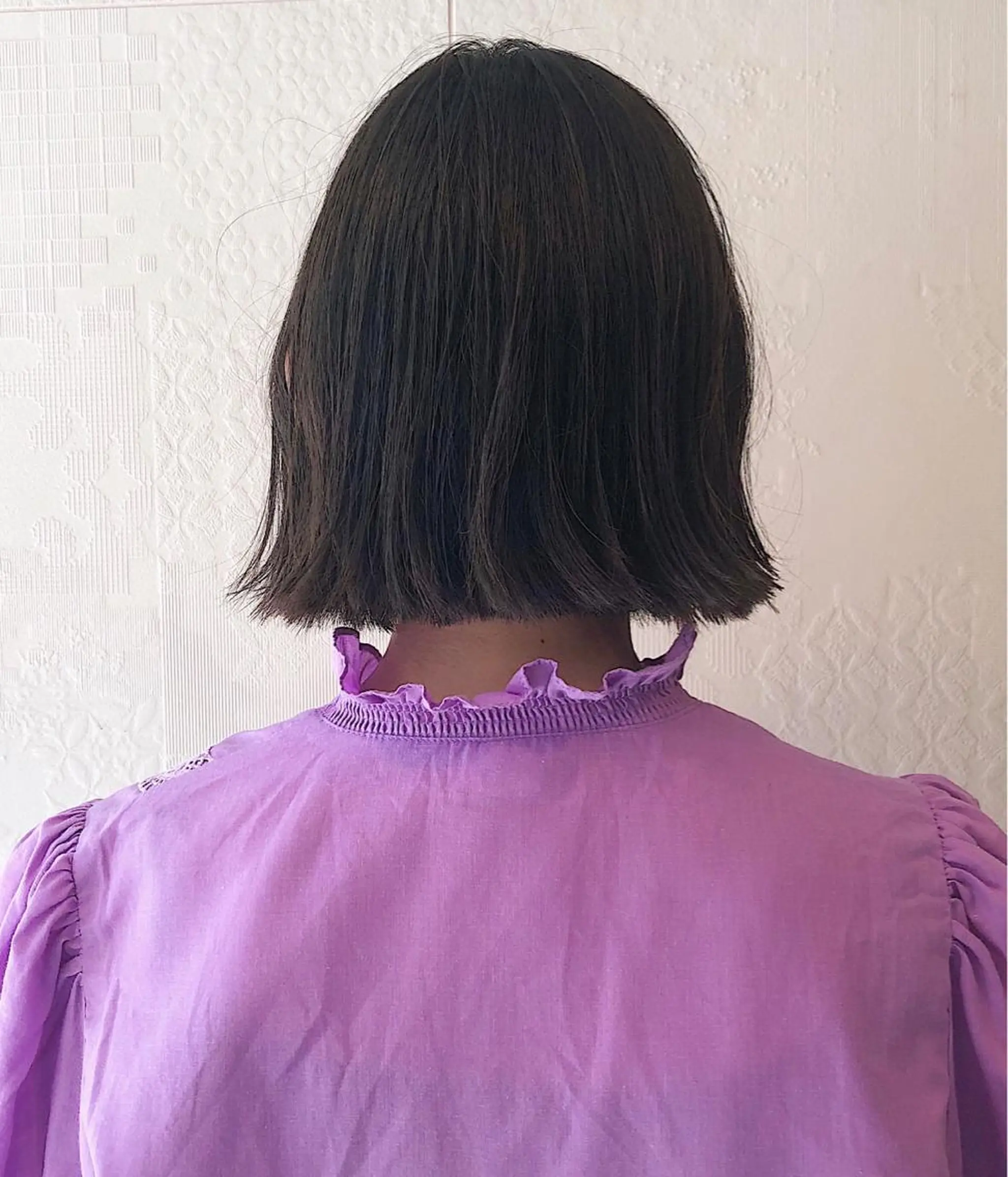 ミディアム カラー パーマ 長井 美佳のヘアスタイル