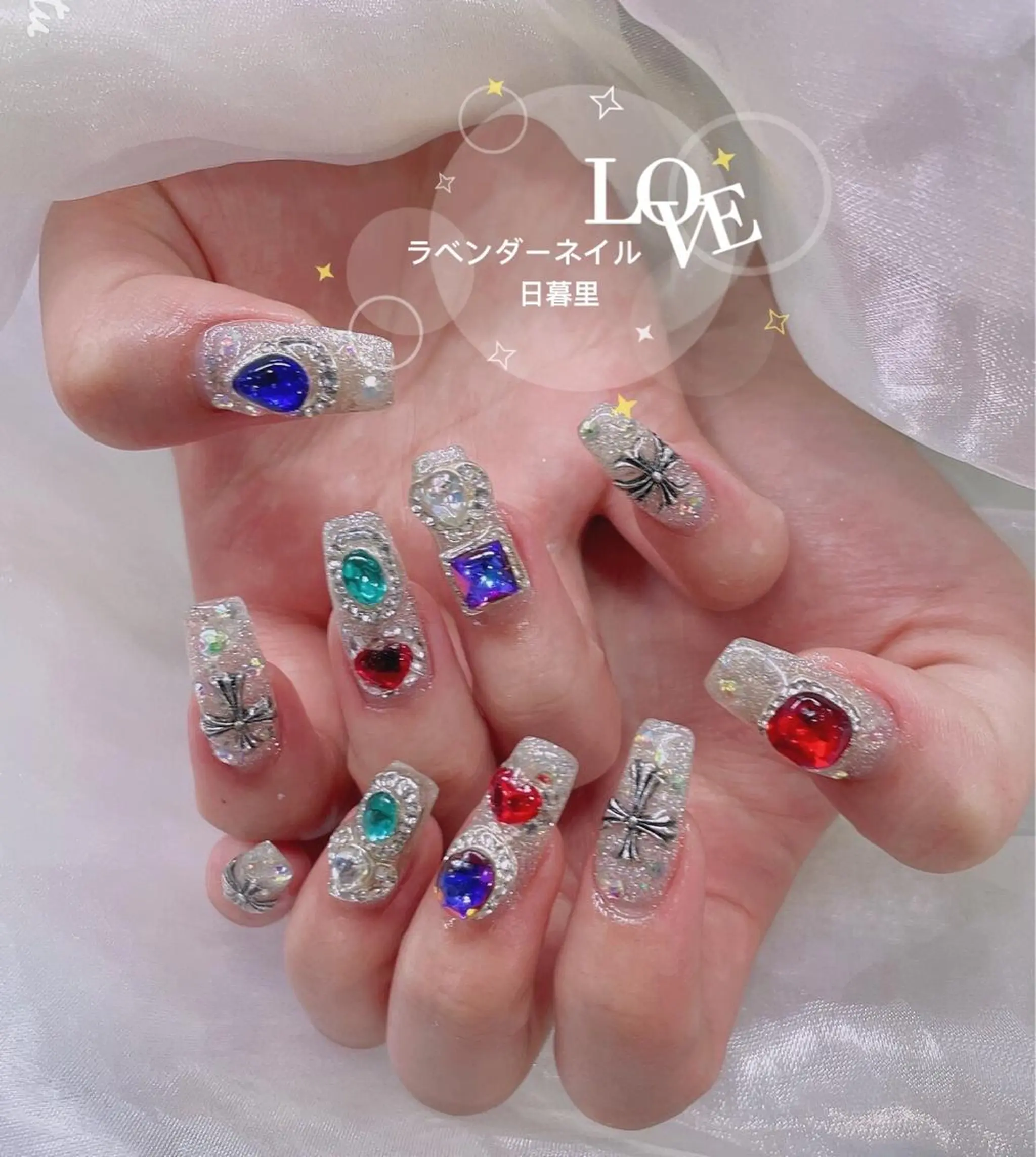 ネイル ラベンダー💖日暮里 ルル💖ネイルのネイルデザイン