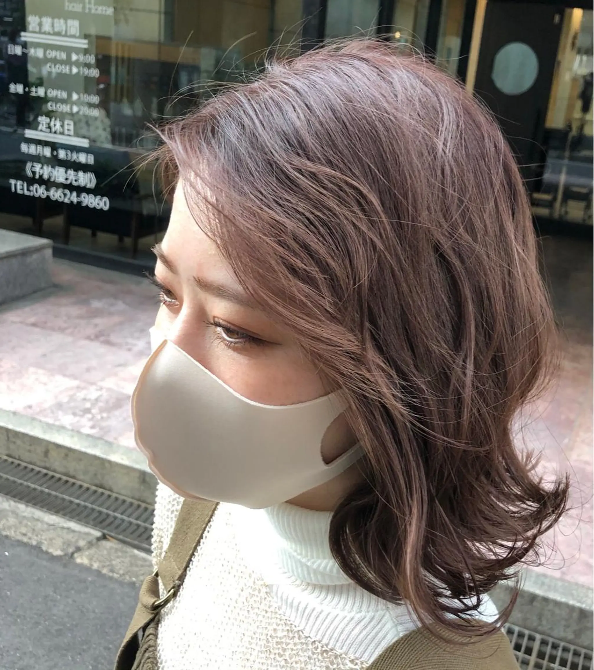 ミディアム カラー olino 【オリノ】西田辺のヘアスタイル