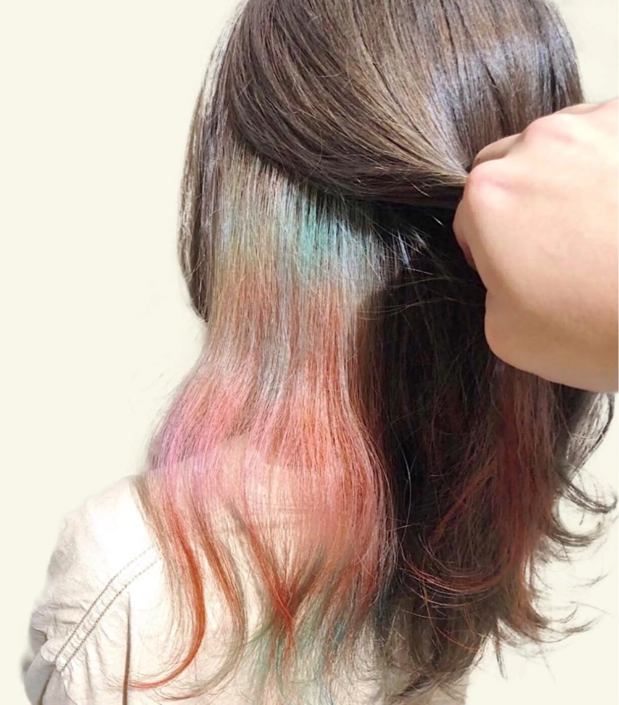 セミロング カラー ケアブリーチ /髪質 改善/古橋圭史郎のヘアスタイル