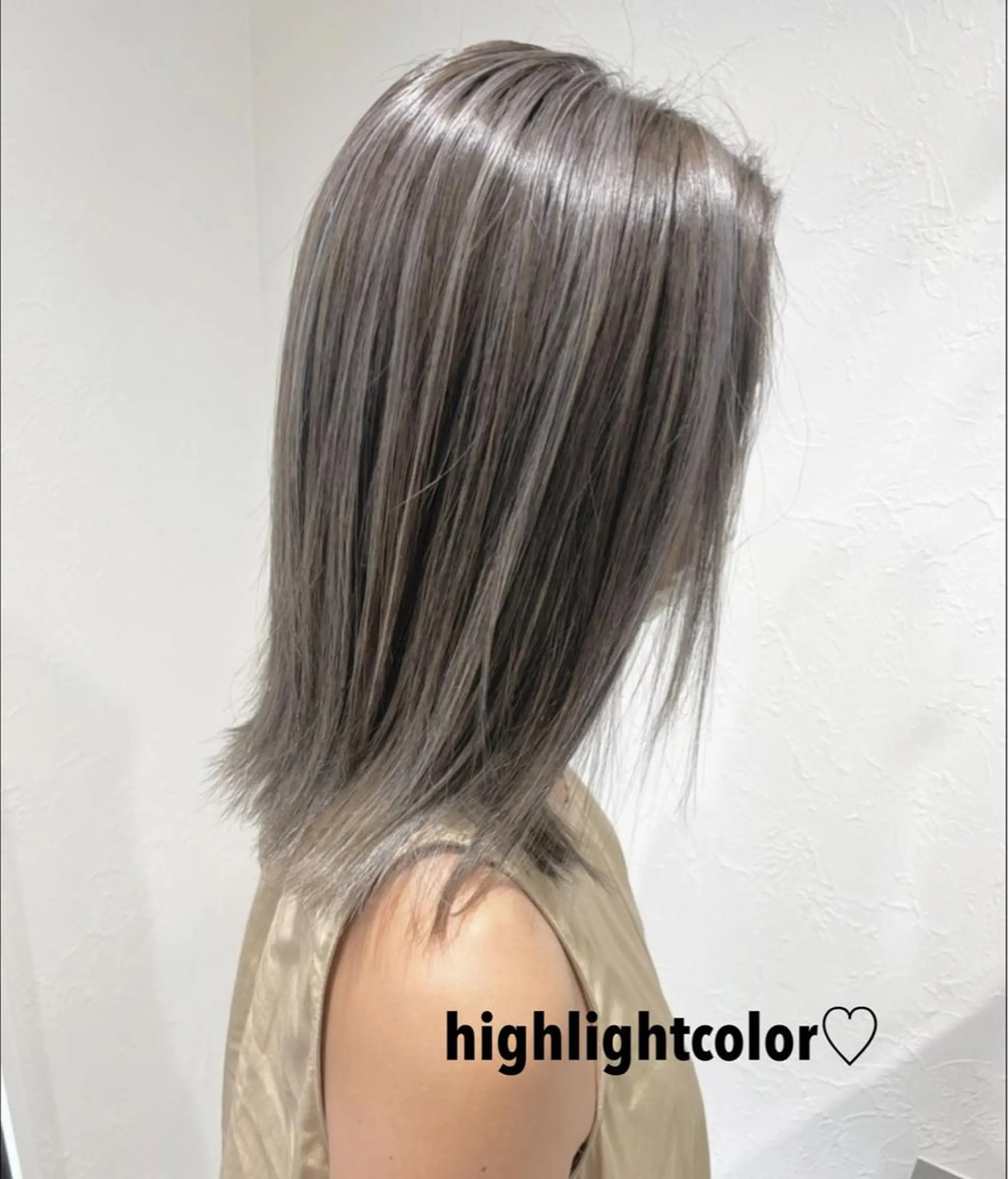 ミディアム カラー ハイライトカラー ハイライト カット ヘアカラー トリートメント 2nd所属・🤍2nd🤍田所 美希のヘアスタイル